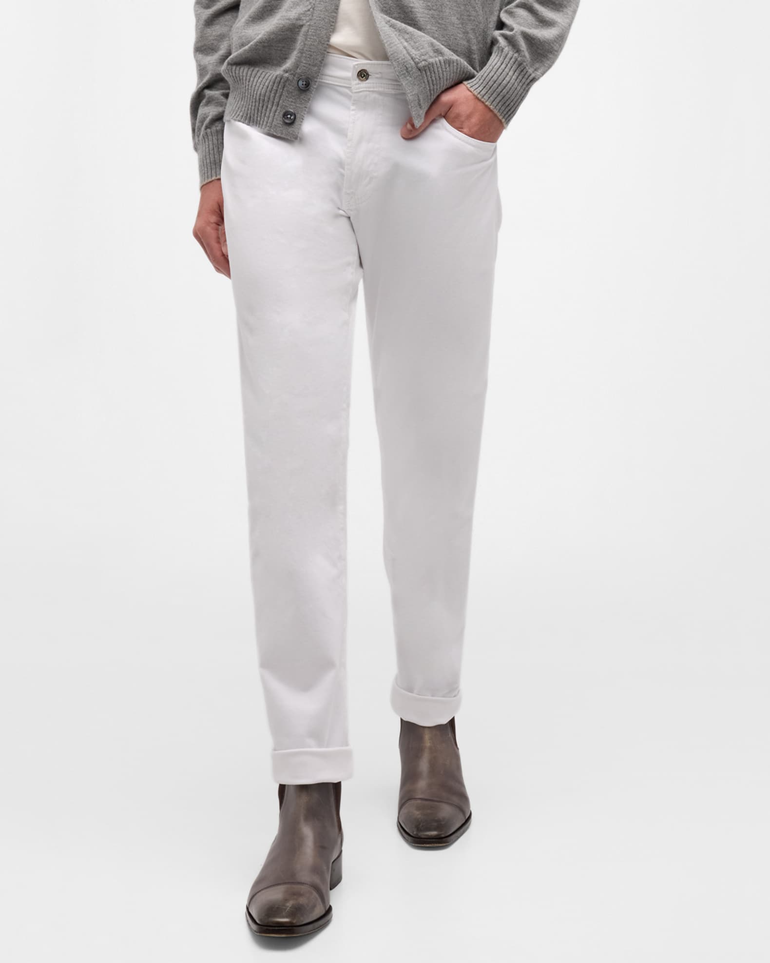 Men's Tellis Modern Slim Sud Twill Pants | Neiman Marcus
