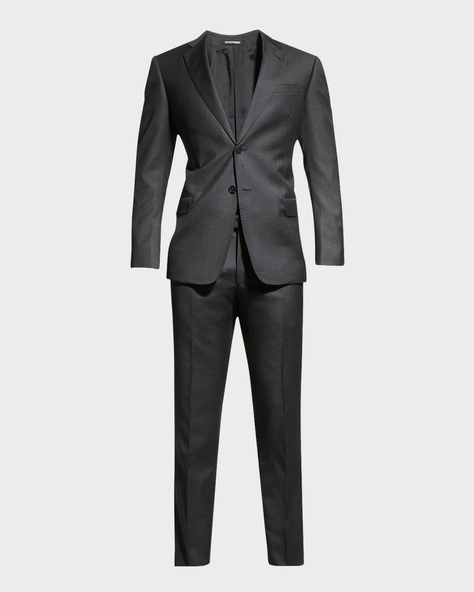 Emporio Armani Super 130s Wool Two-Piece Suit | Neiman Marcus