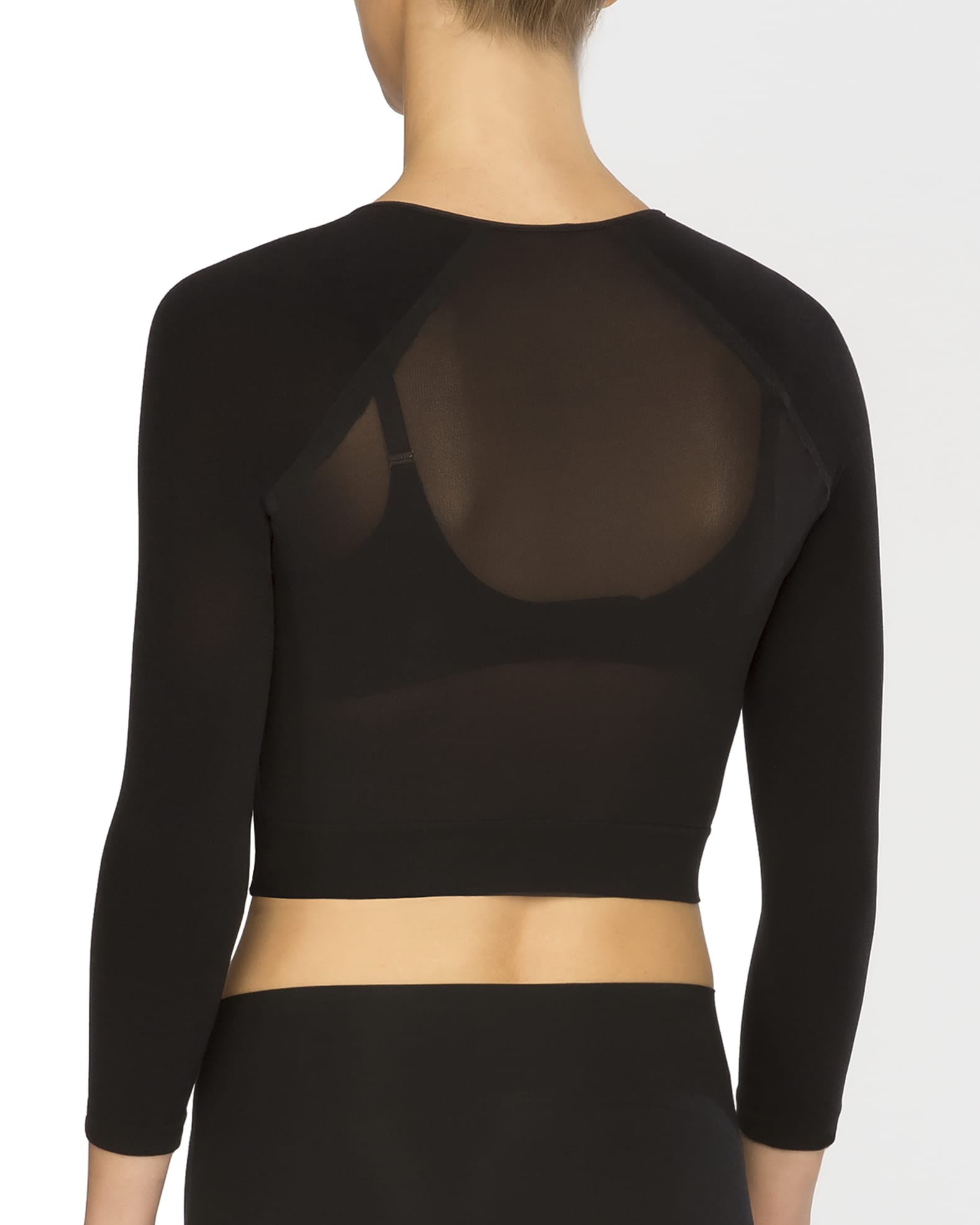 Arm Tights Solid Layering Crop Top