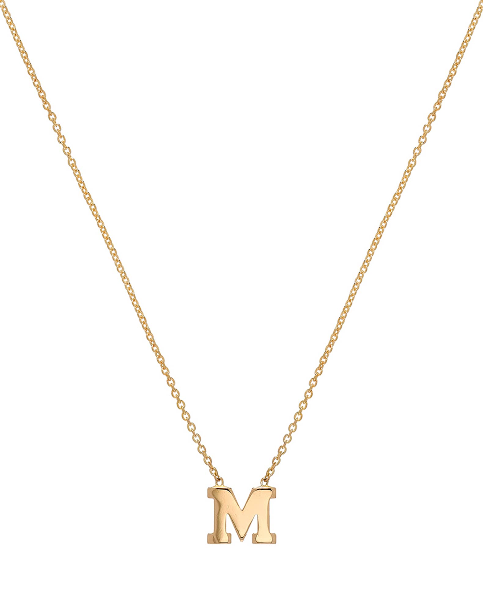 Zoe Lev Jewelry 14k Yellow Gold Regin Personalized Initial Pendant ...