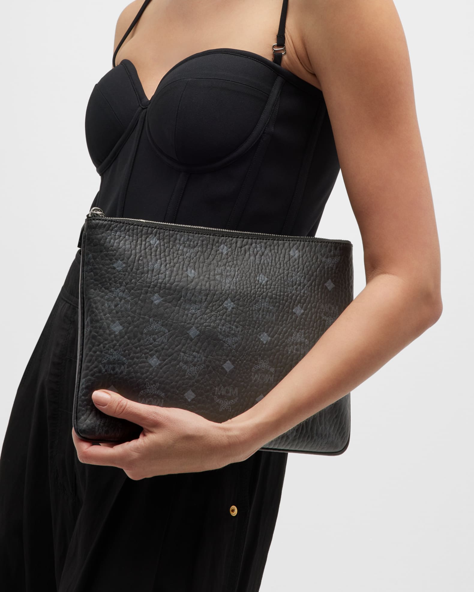 Mcm medium logo crossbody pouch bag shop