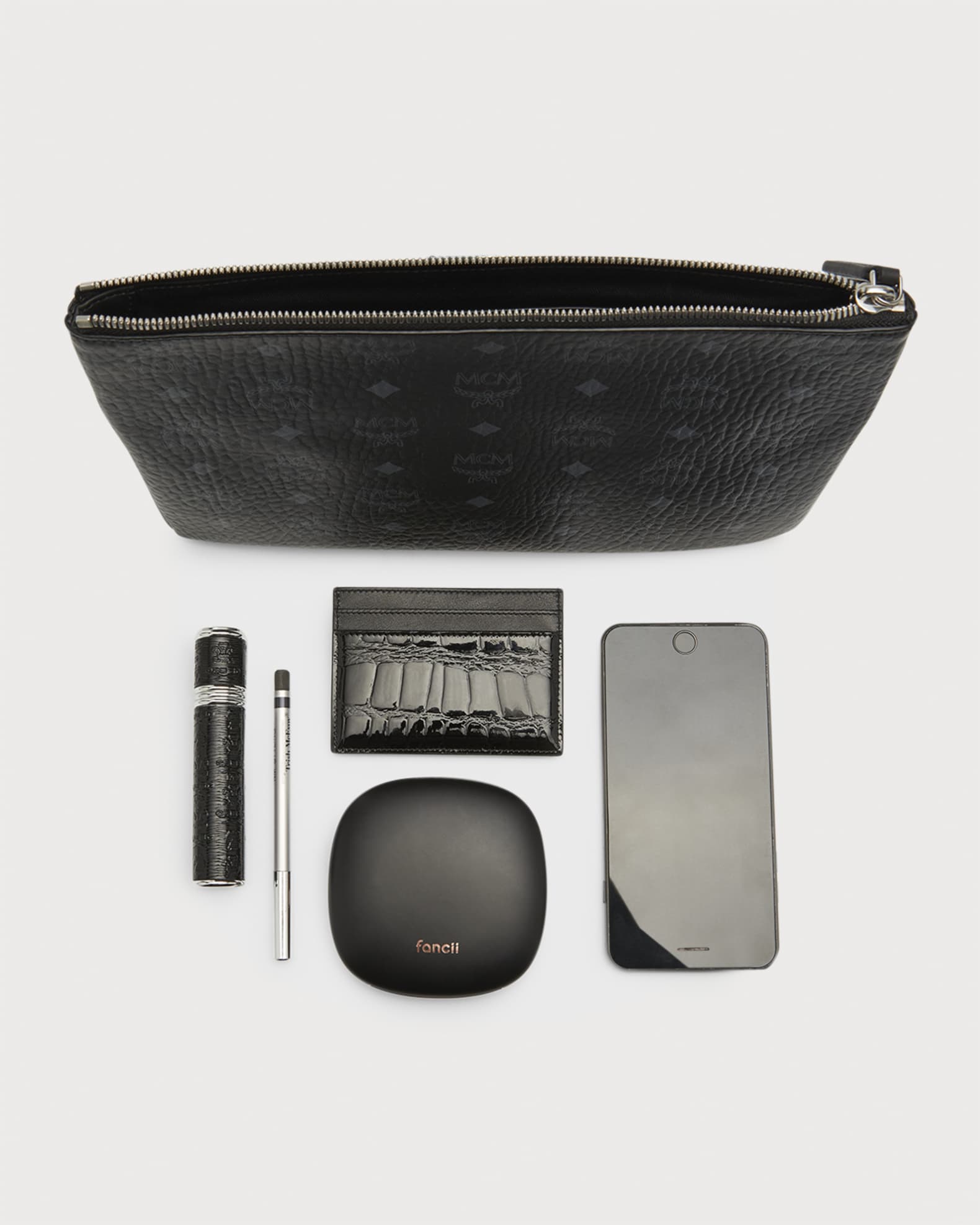 Mcm medium logo crossbody pouch bag outlet