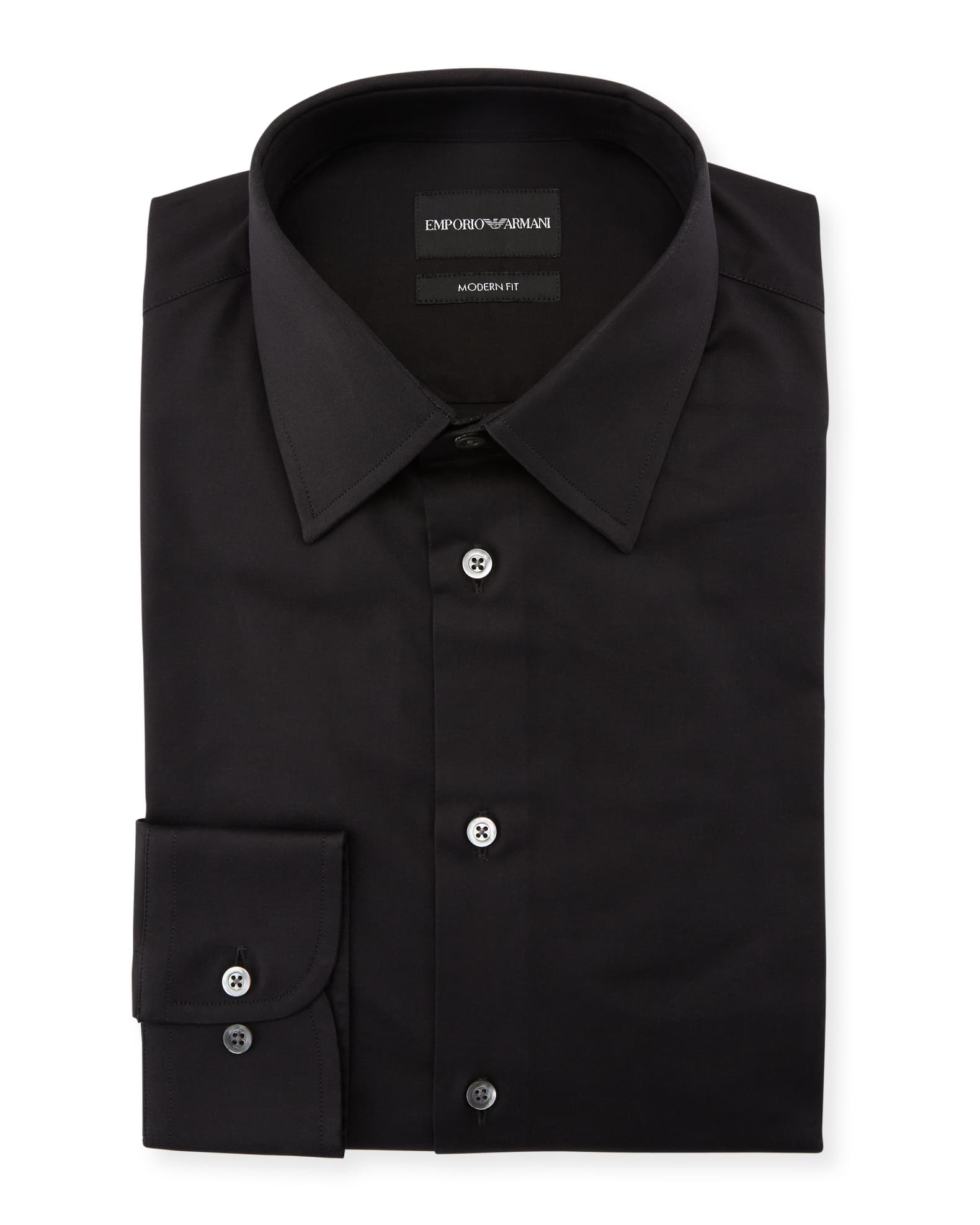 Armani black dress shirt 2025