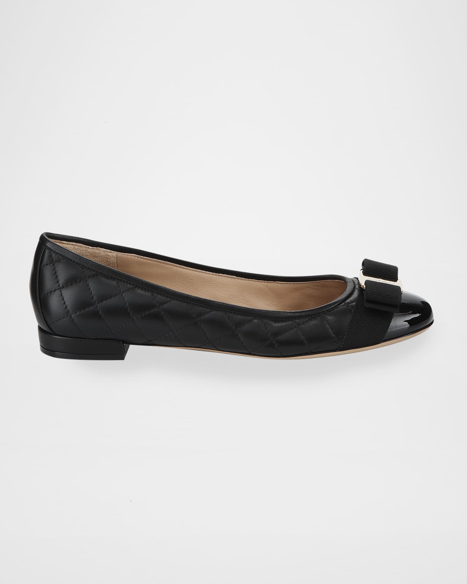Varina Quilted Bow Ballet Flats 1