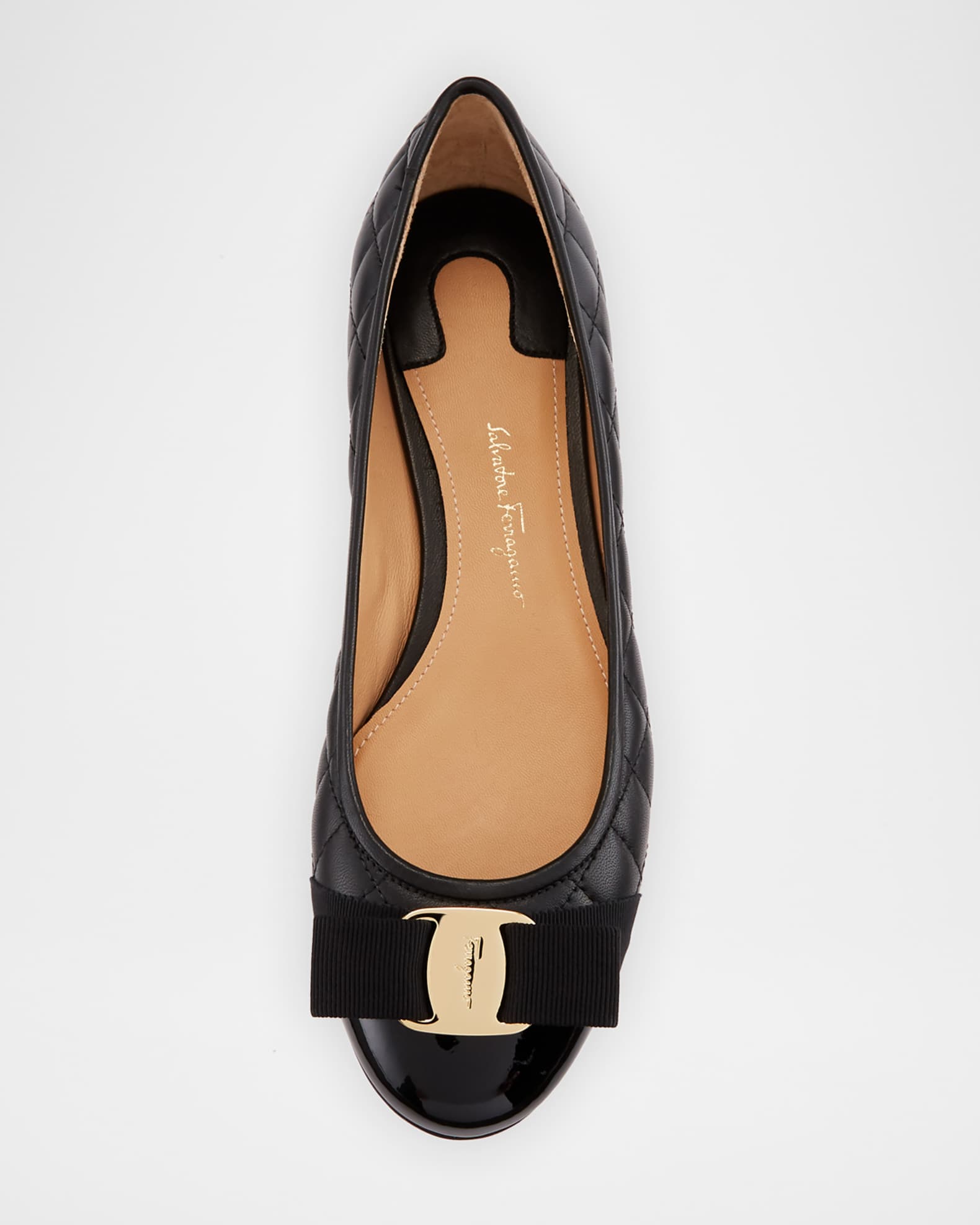 Varina Quilted Bow Ballet Flats | Neiman Marcus