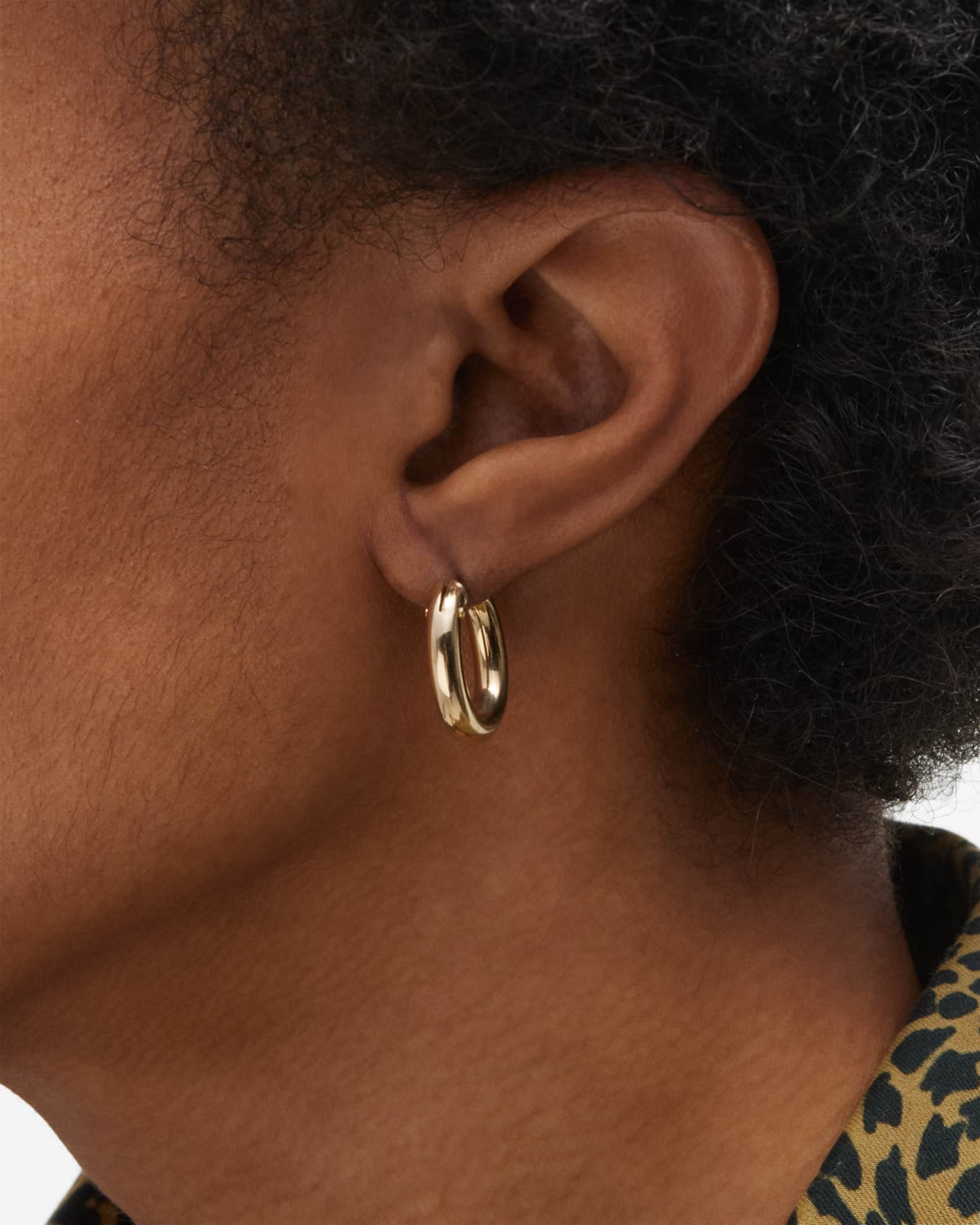 Oval Hoop Earrings 1