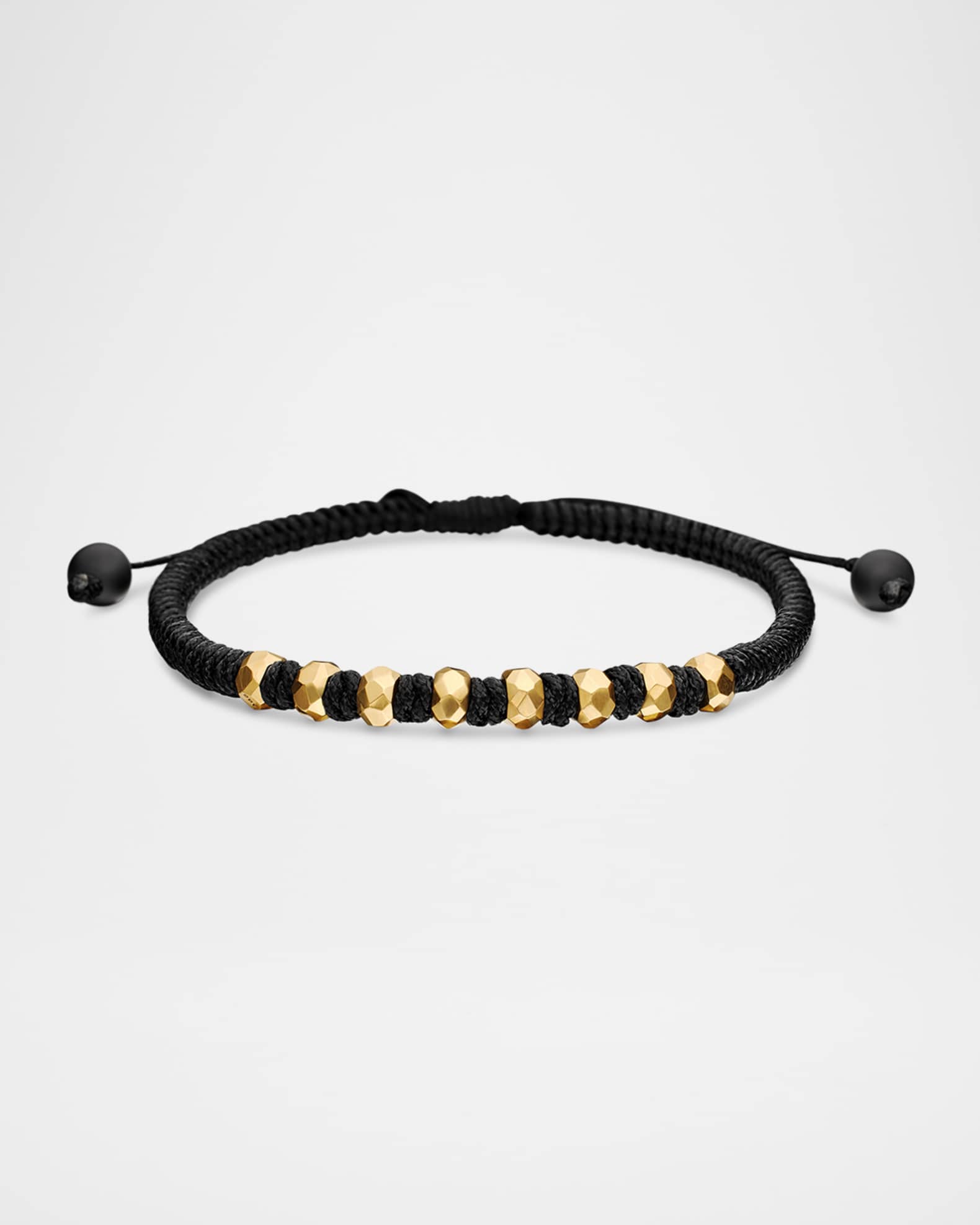 Men's Fortune Woven Bracelet with 18K Gold, 5.5mm 0