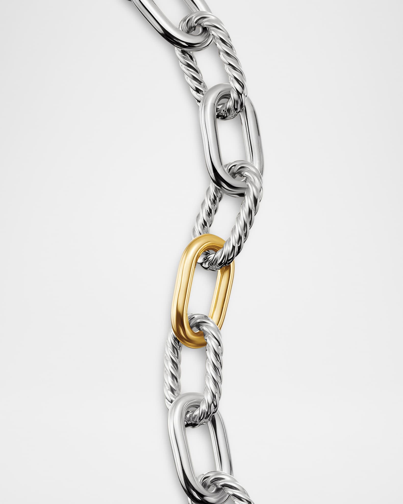 David Yurman DY Madison Bracelet in Silver with 18K Gold, 11mm