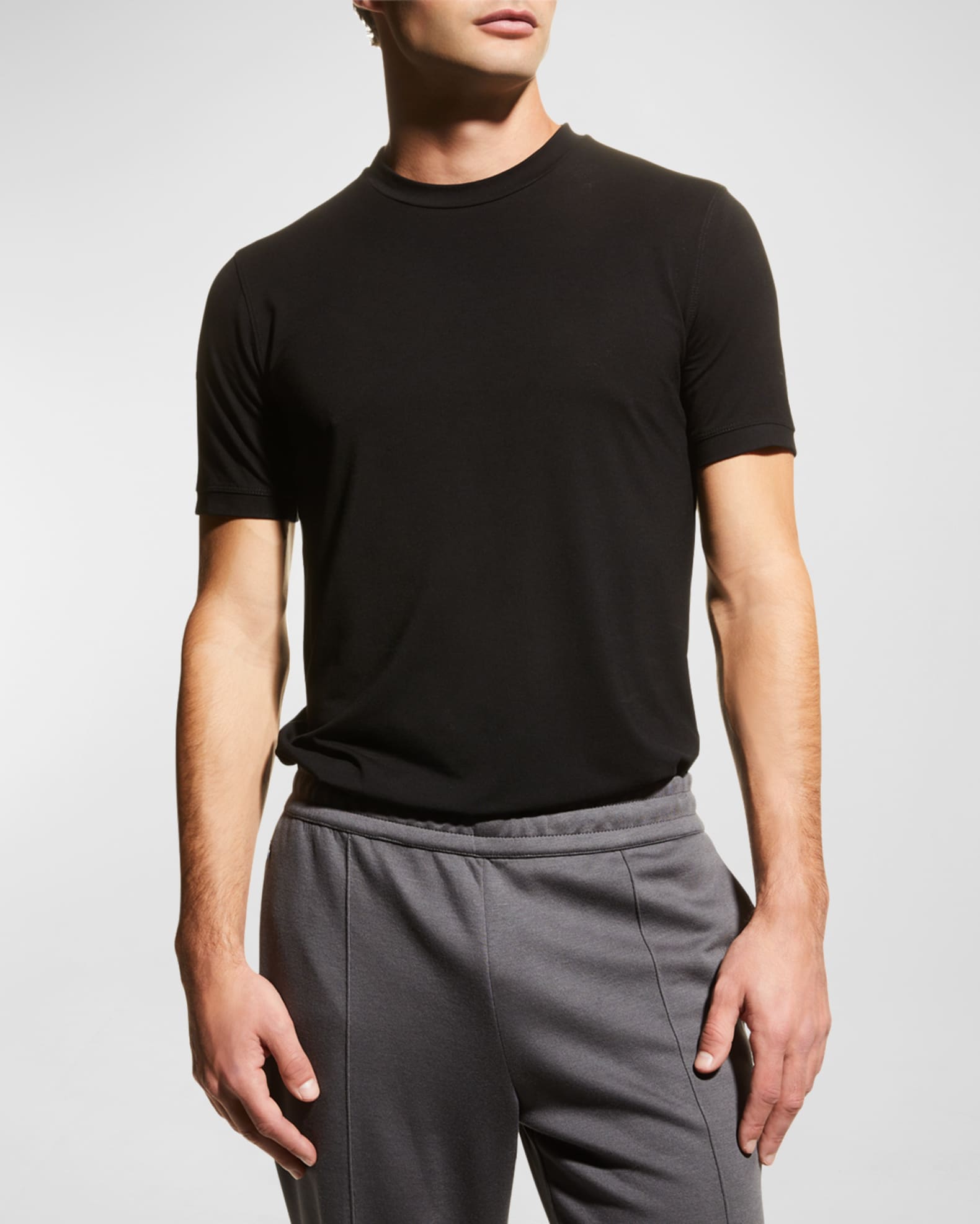 トップス SS2015 EMPORIO ARMANI Black T-shirt Emporio Armani Basic Crewneck T-Shirt | Neiman Marcus