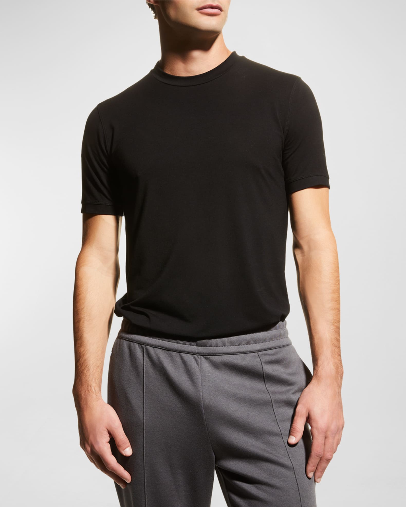 Emporio Armani Basic Crewneck T-Shirt | Neiman Marcus