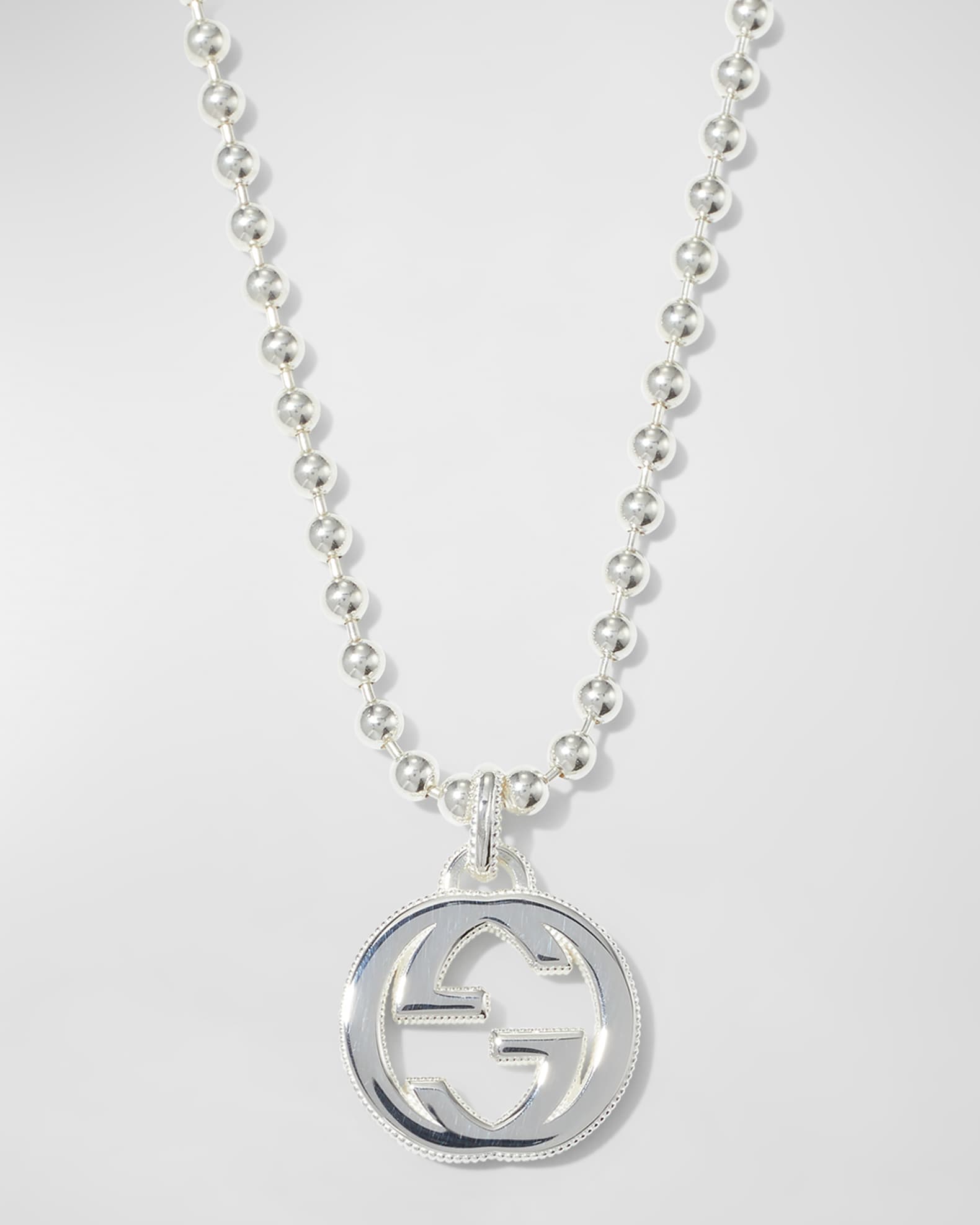 Gucci Men's Interlocking GG Pendant Necklace