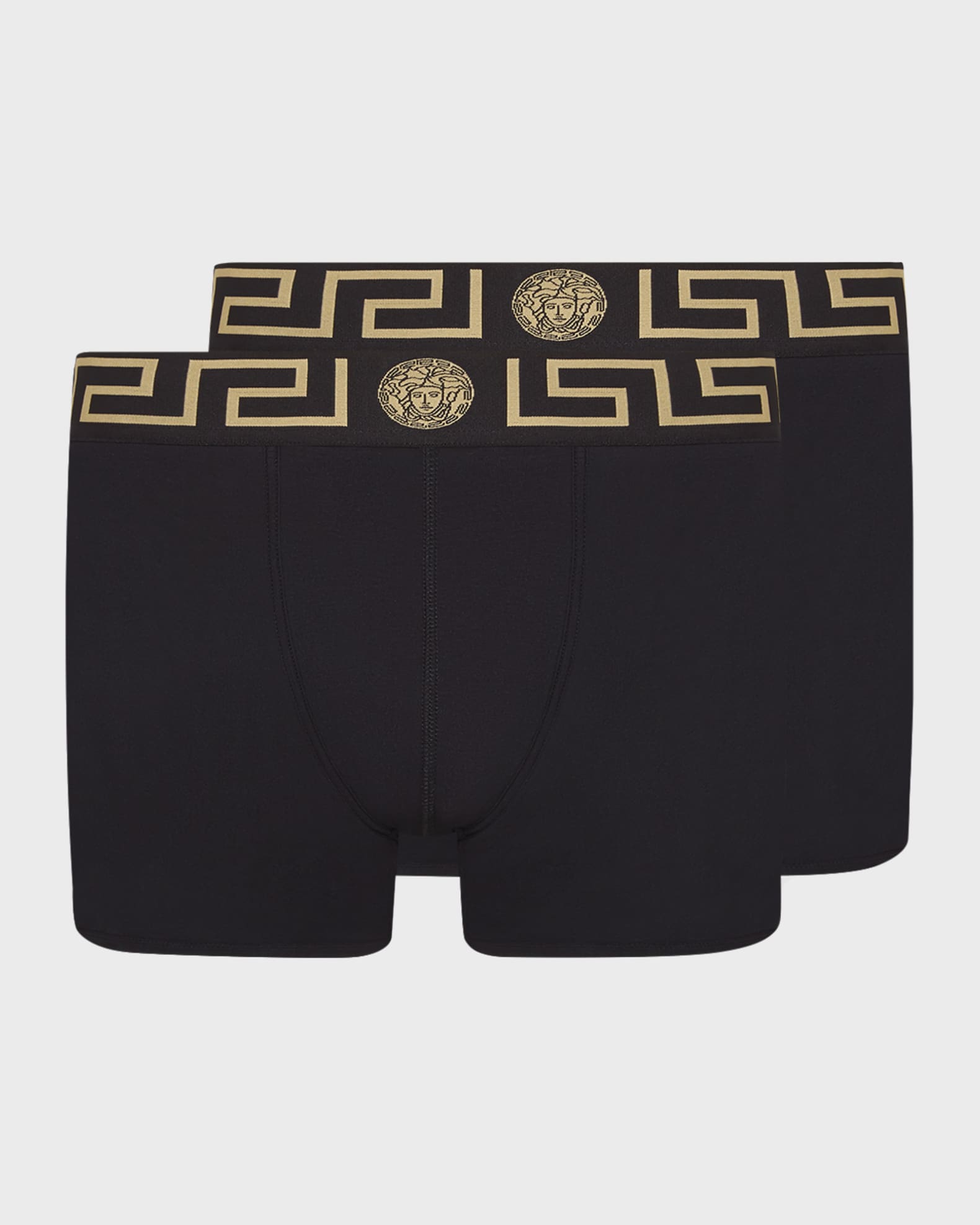 Versace Two-Pack Greca Border Long Boxer Trunks