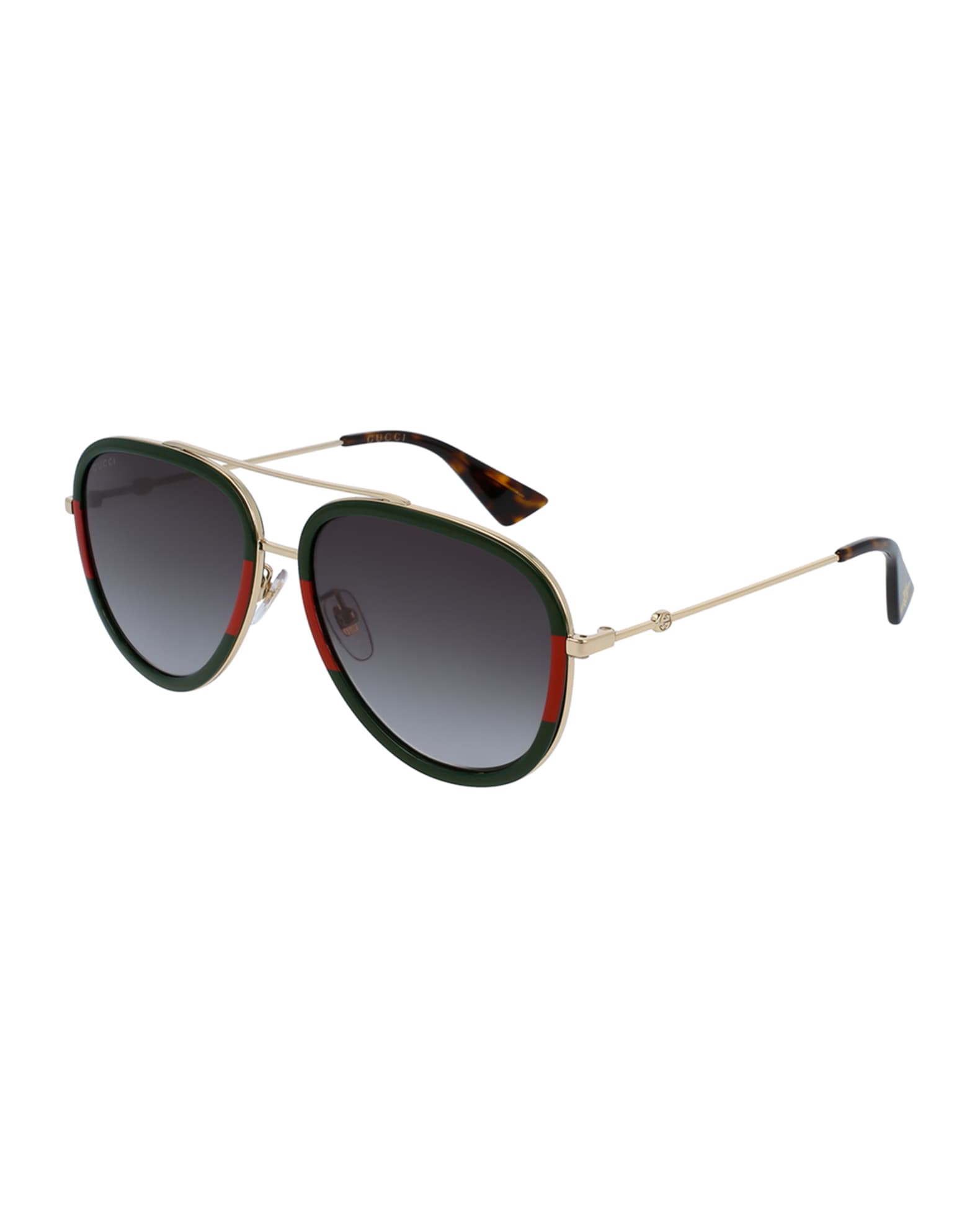 Gucci Metal Gradient Aviator Sunglasses | Neiman Marcus