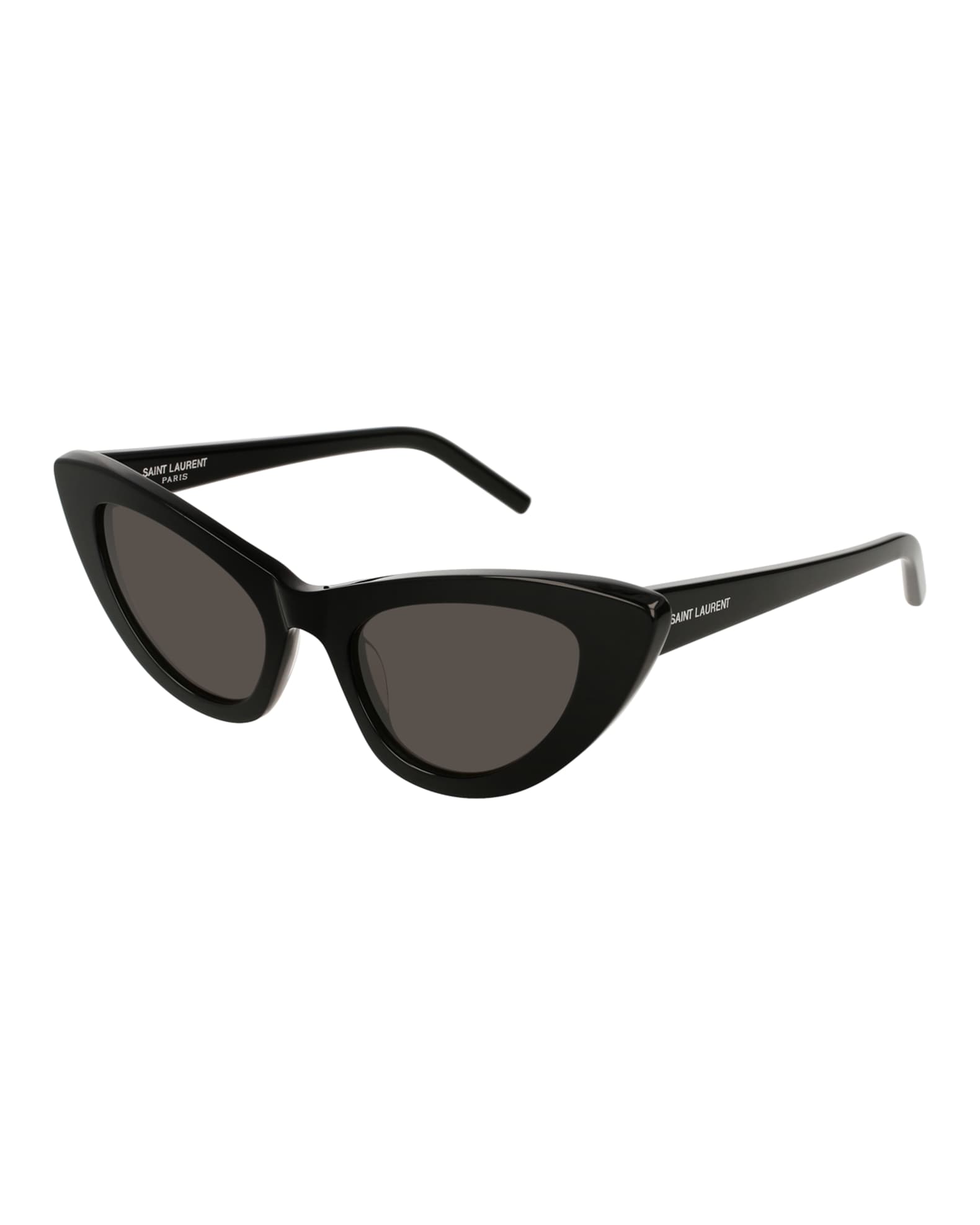 Lily Cat-Eye Acetate Sunglasses, Black