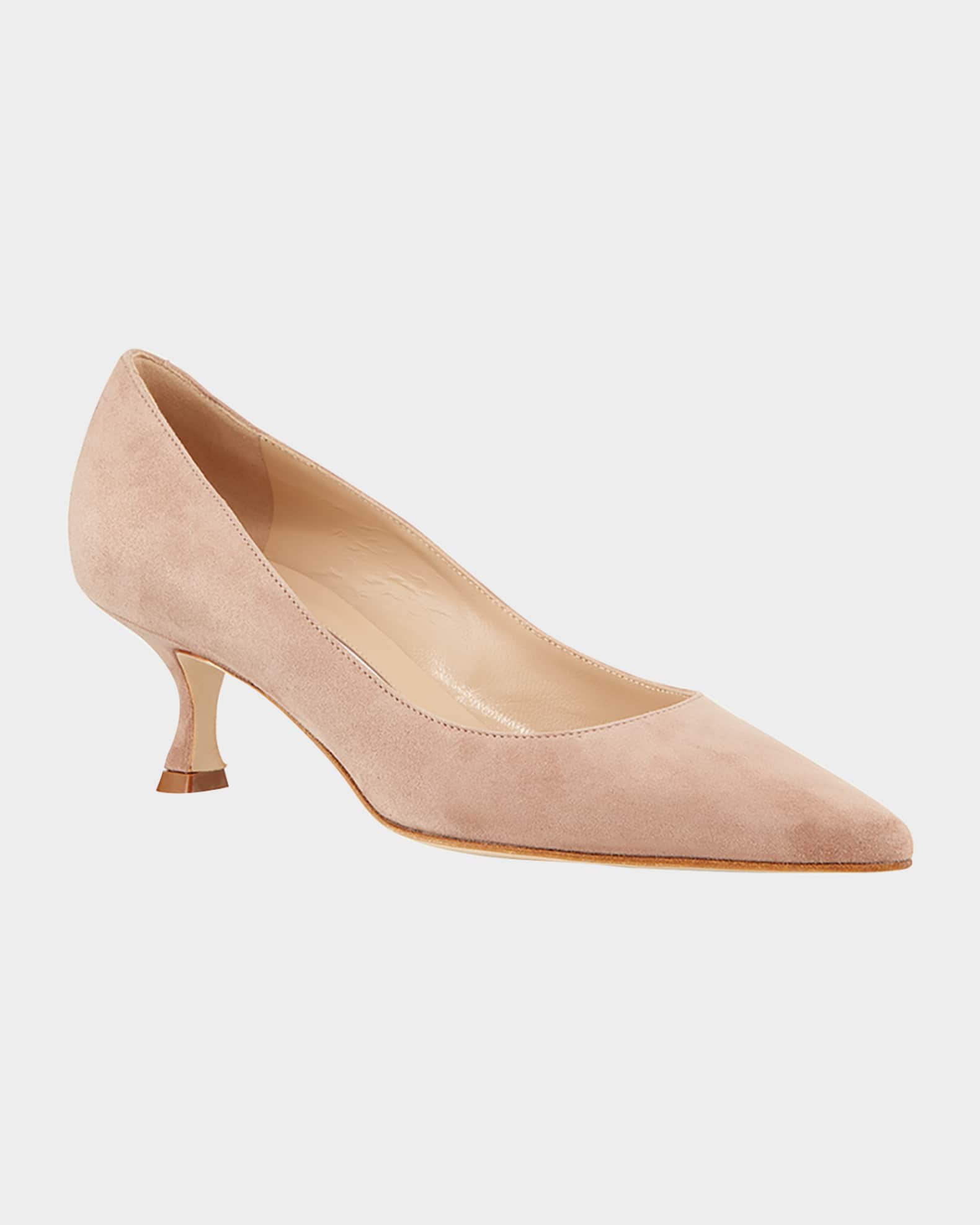 Srila Suede Low-Heel Pump 1