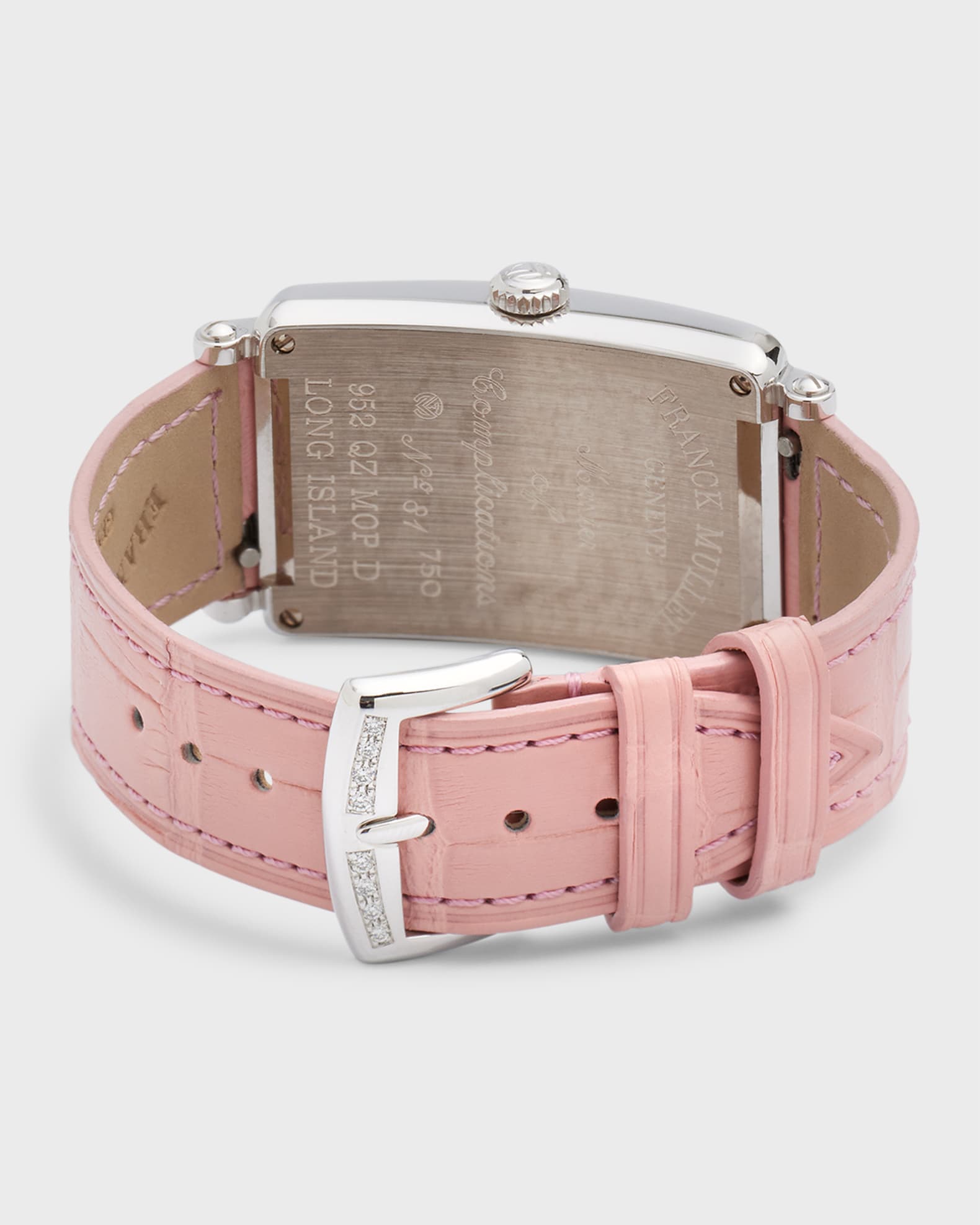 Franck Muller 18K White Gold Long Island Diamond and Mother-of