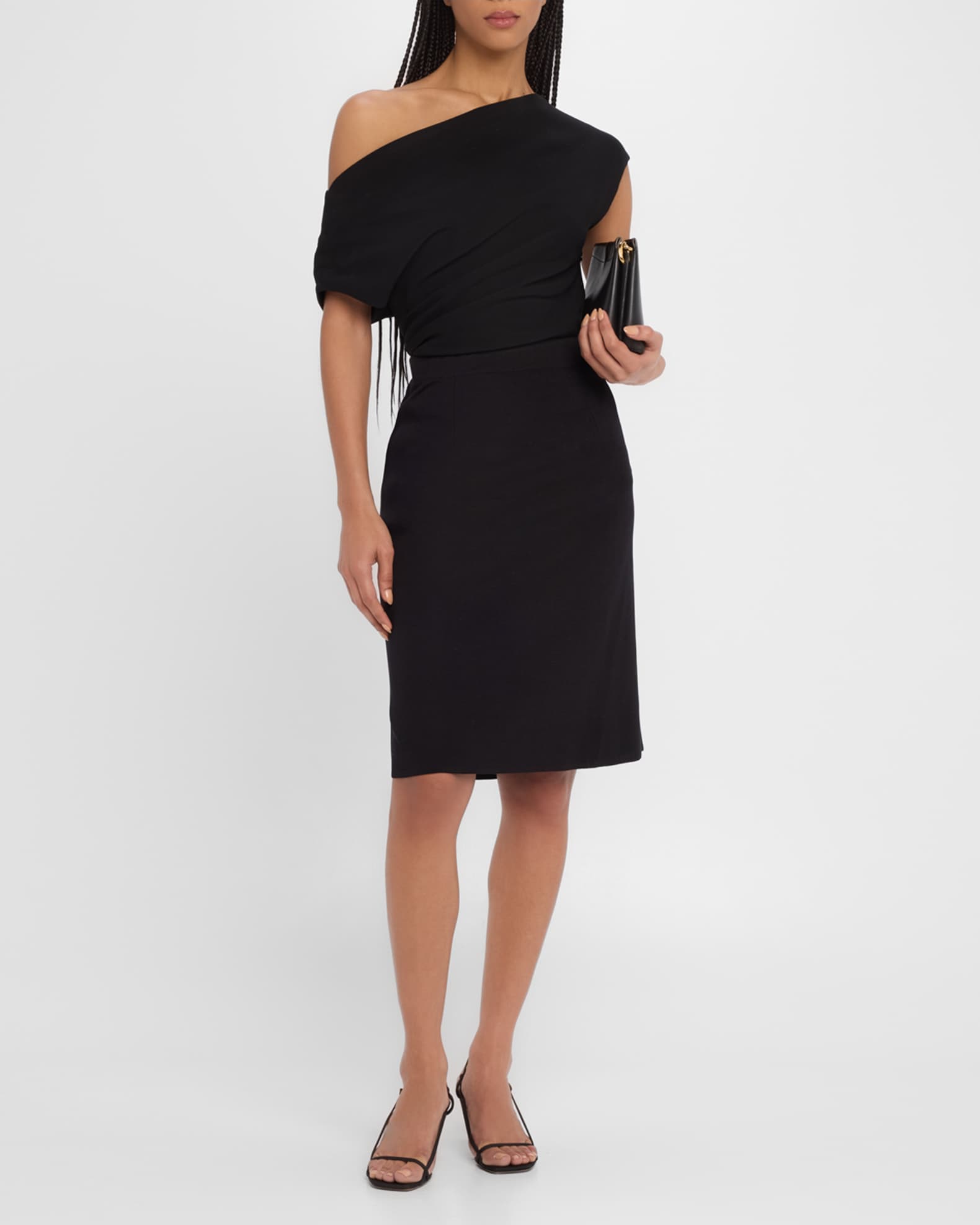 Straight Knee-Length Skirt 1