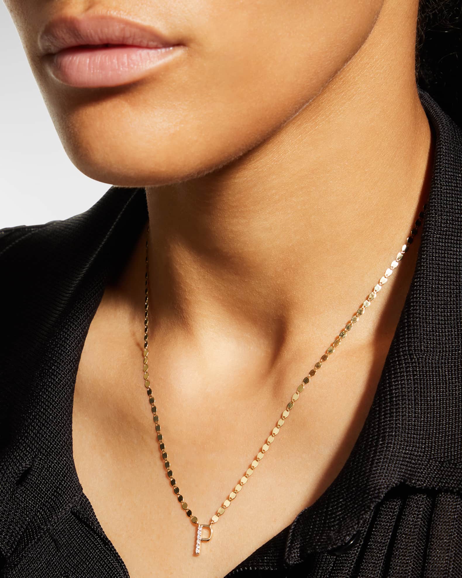 Get Personal Initial Pendant Necklace with Diamonds