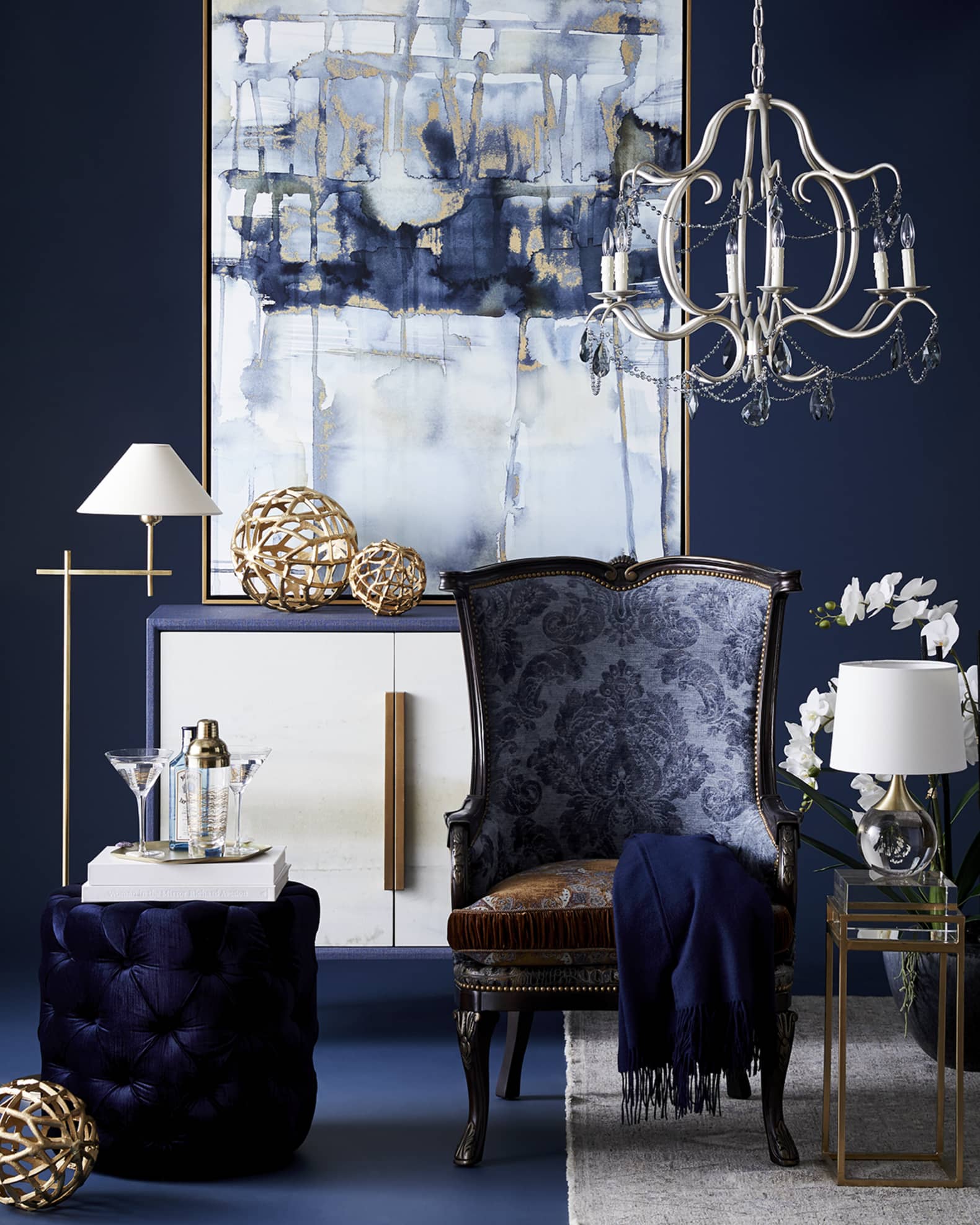 Regina andrew fluted best sale crystal ball lamp