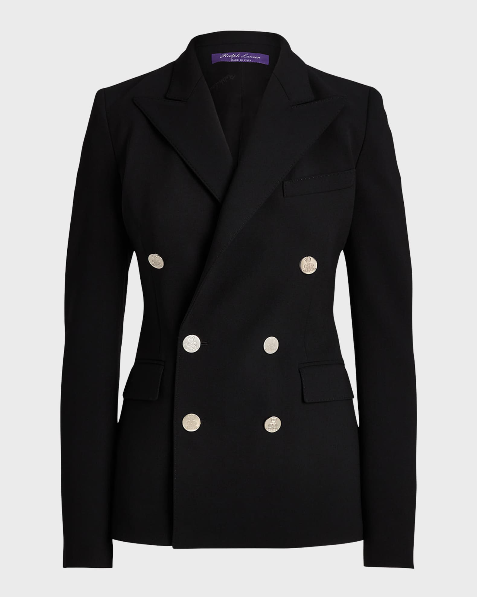 Ralph Lauren Collection Camden Double-Breasted Stretch-Wool Jacket ...