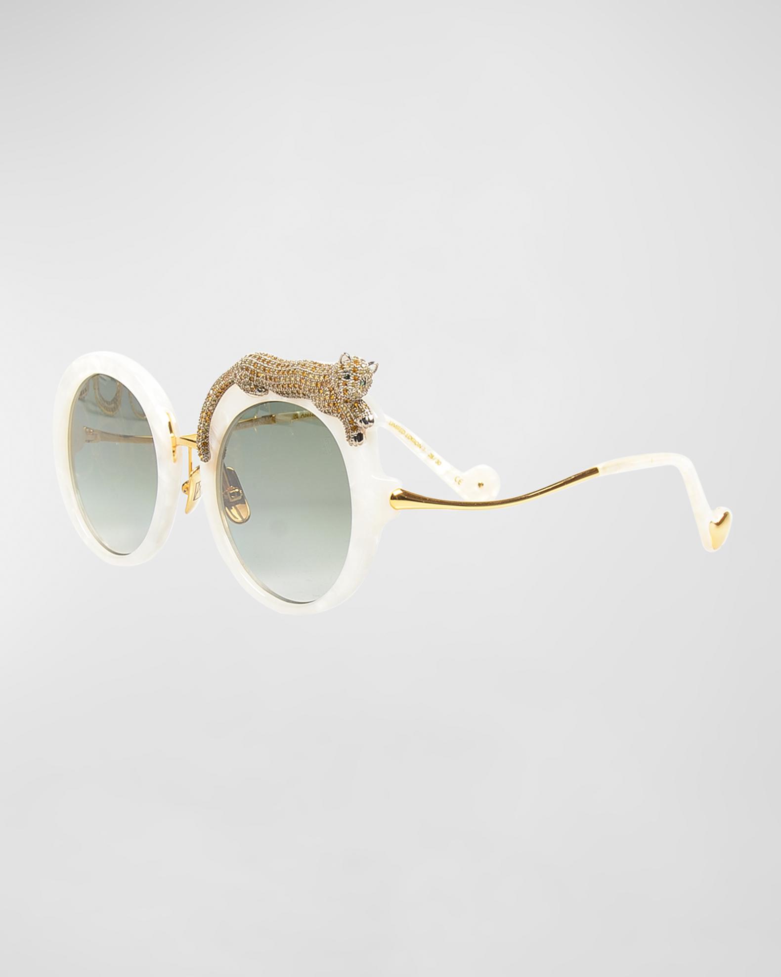 Raanan women’s club round sunglasses new RB3757 Ray-Ban Sunglasses 921387 Pale Gold - eye-oo.com main image 3