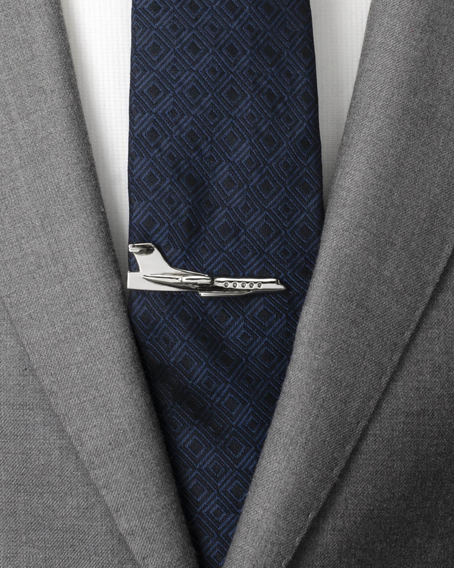 Men's 3D Airplane Tie Clip 1