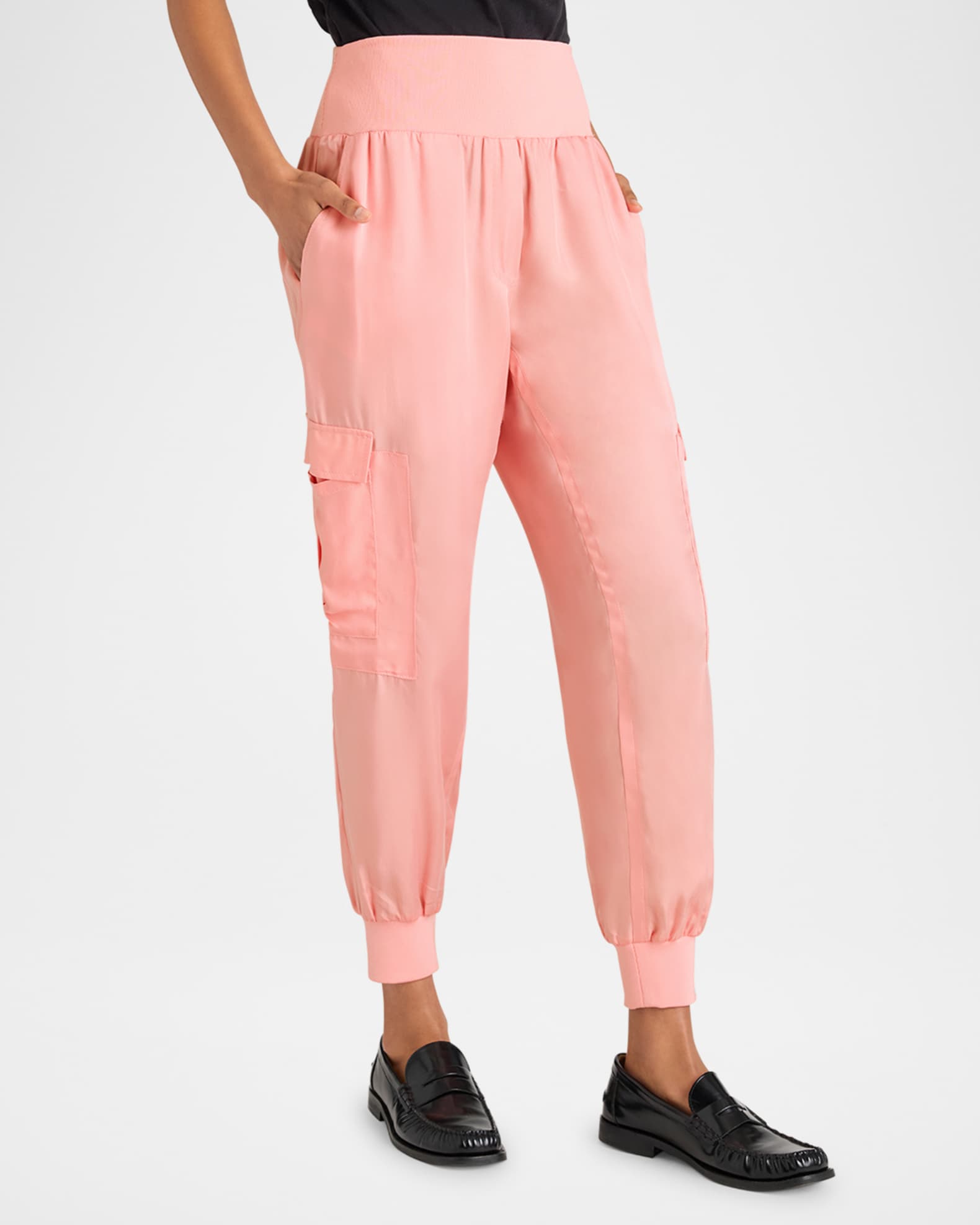 Tous Les Jours Giles Satin Jogger Pants 0