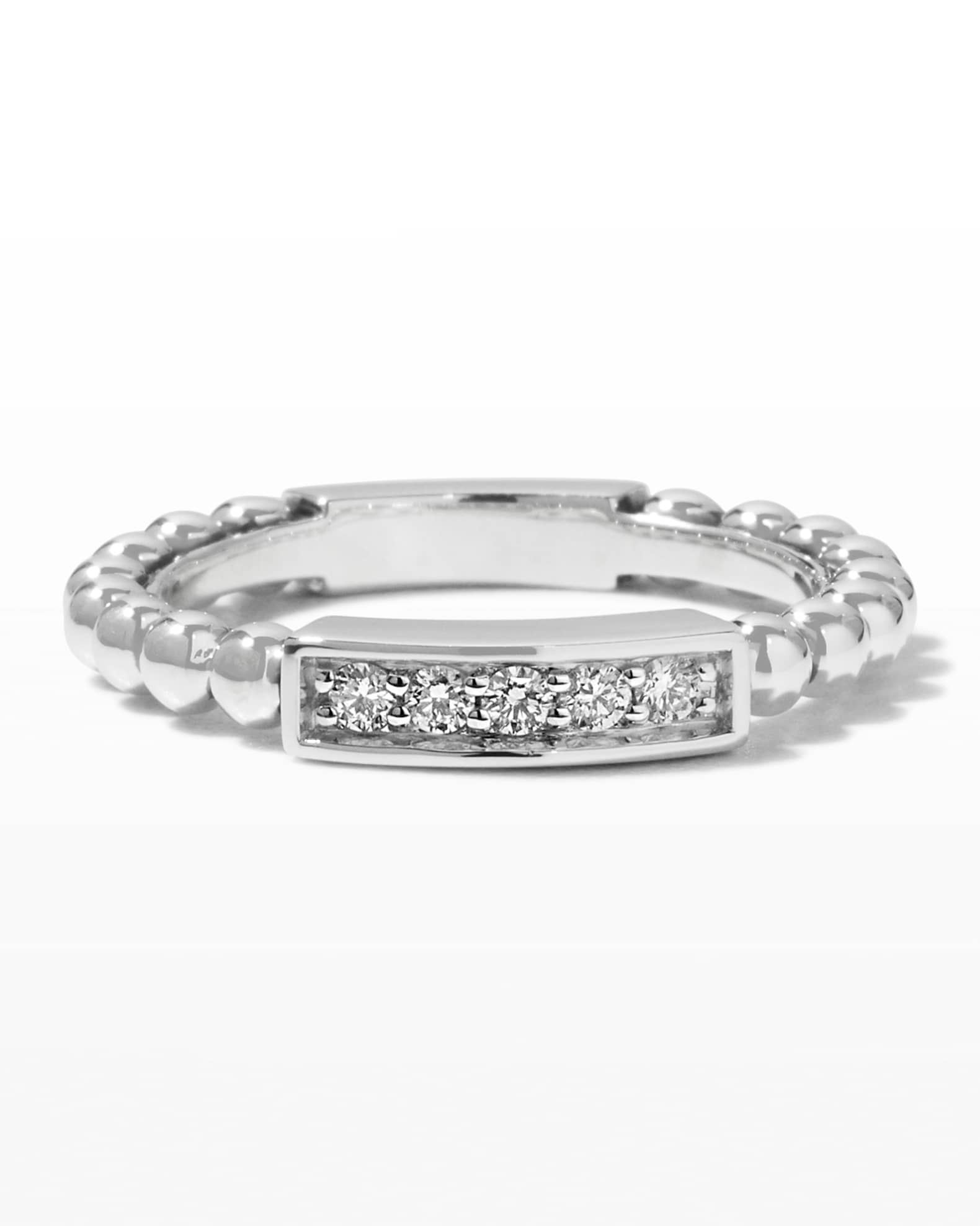 LAGOS Caviar Spark Diamond Station Stack Ring