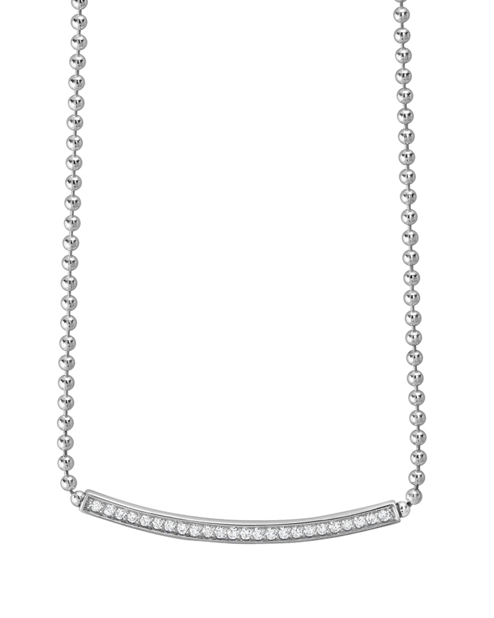 LAGOS Caviar Spark Diamond Ball-Chain Necklace