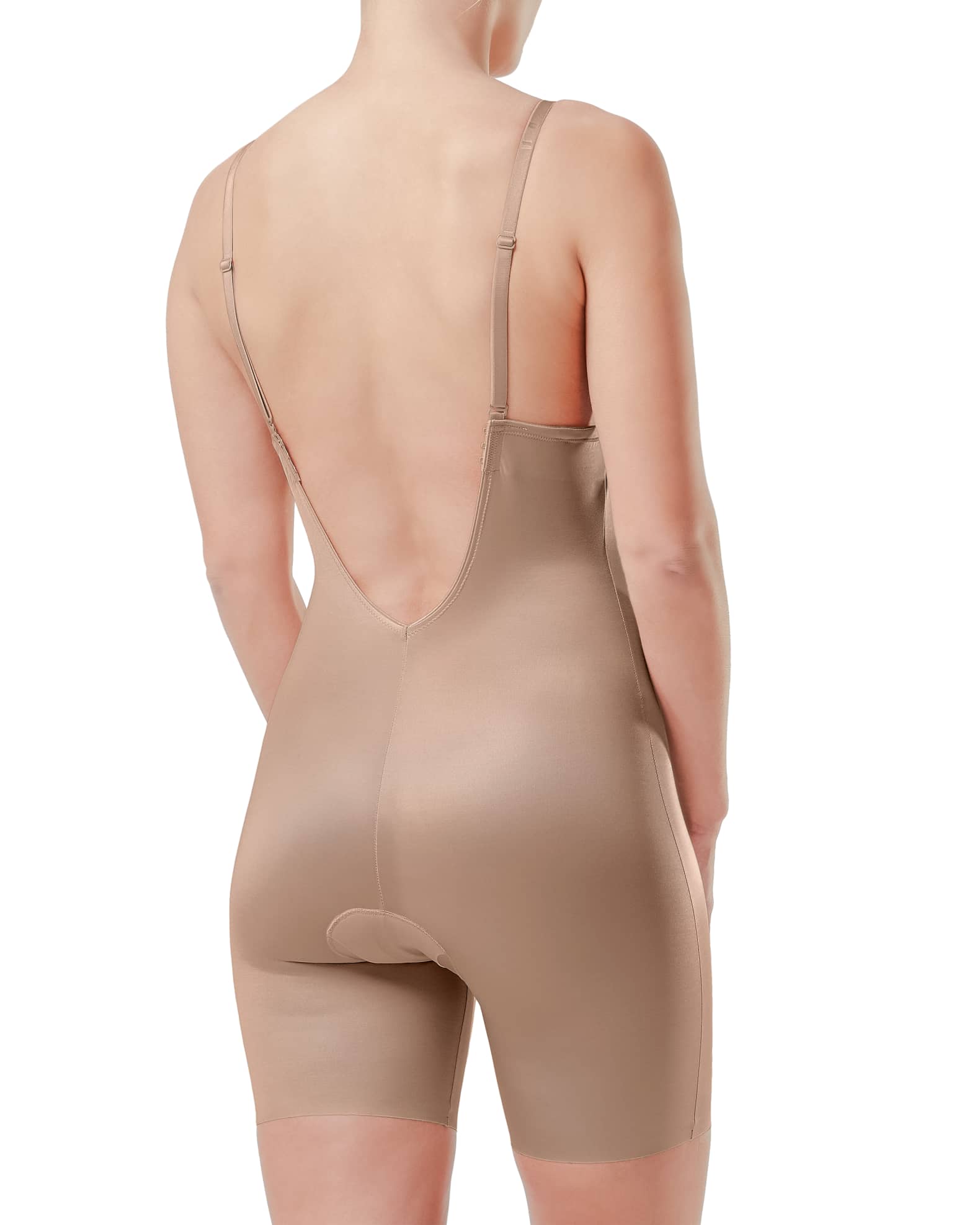 Spanx Suit Your Fancy Plunge Low-Back Thong Multiway Bodysuit sz M