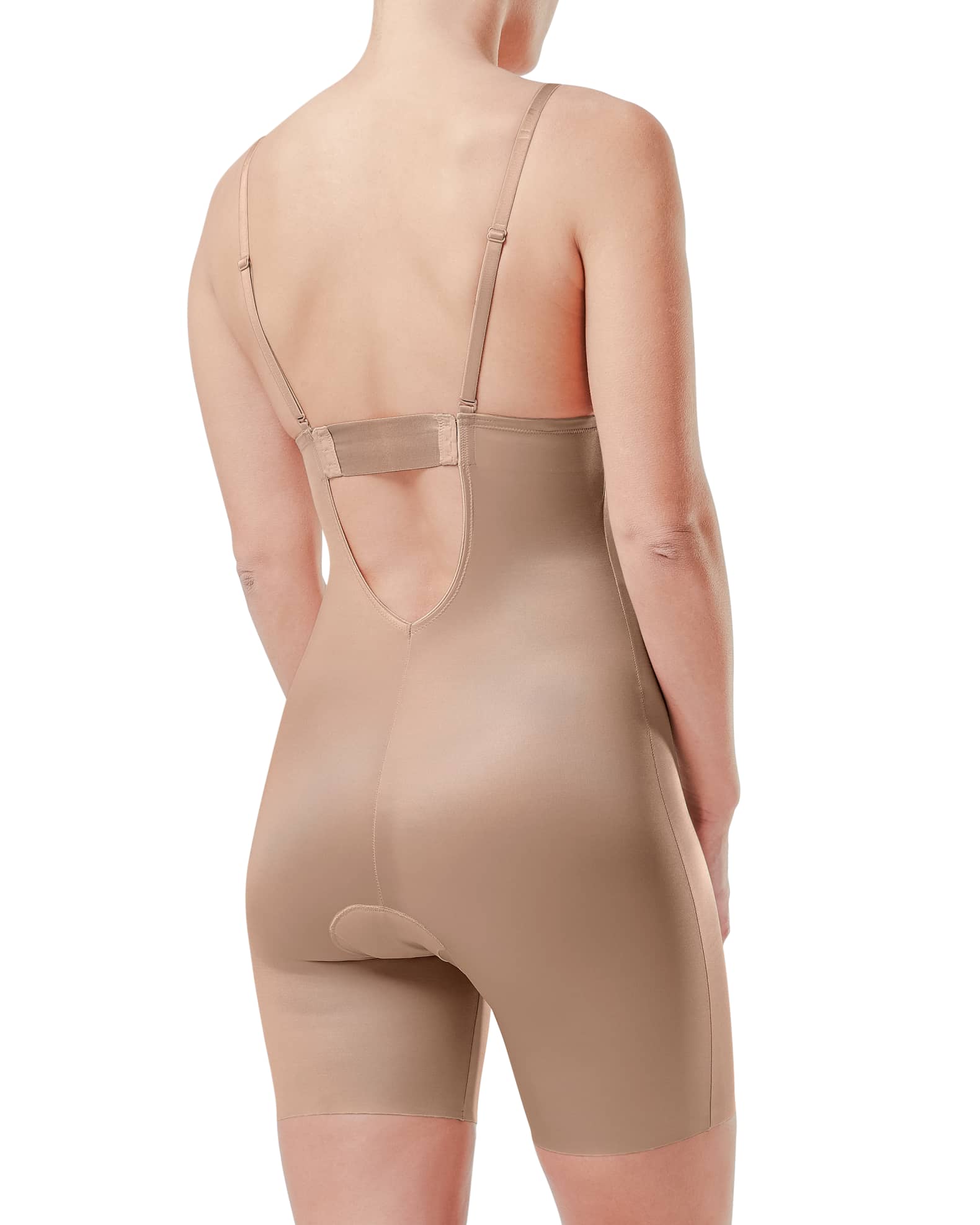 Buy SPANX® Medium Control Suit Your Fancy Low Back Plunge Mid Thigh  Bodysuit from Next USA