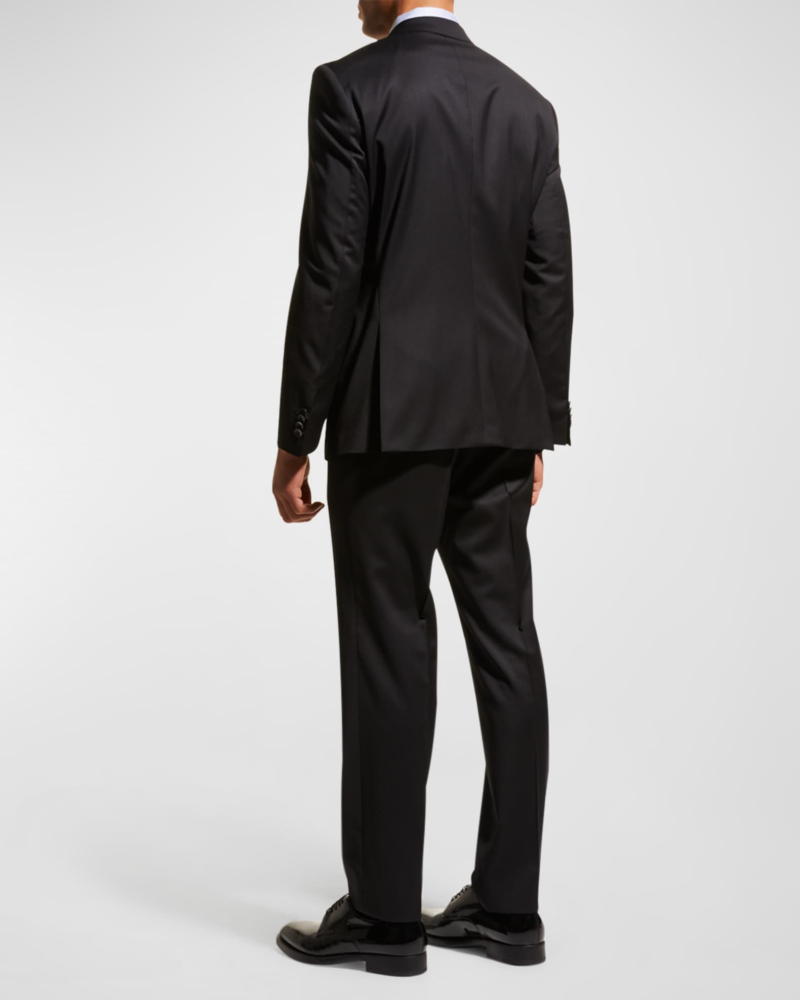 Boss Men s Stretch Wool Basic Two Piece Slim Fit Suit Black Black Men s 46L Formalwear Tuxedos Suits 2 Piece Two Piece Suits