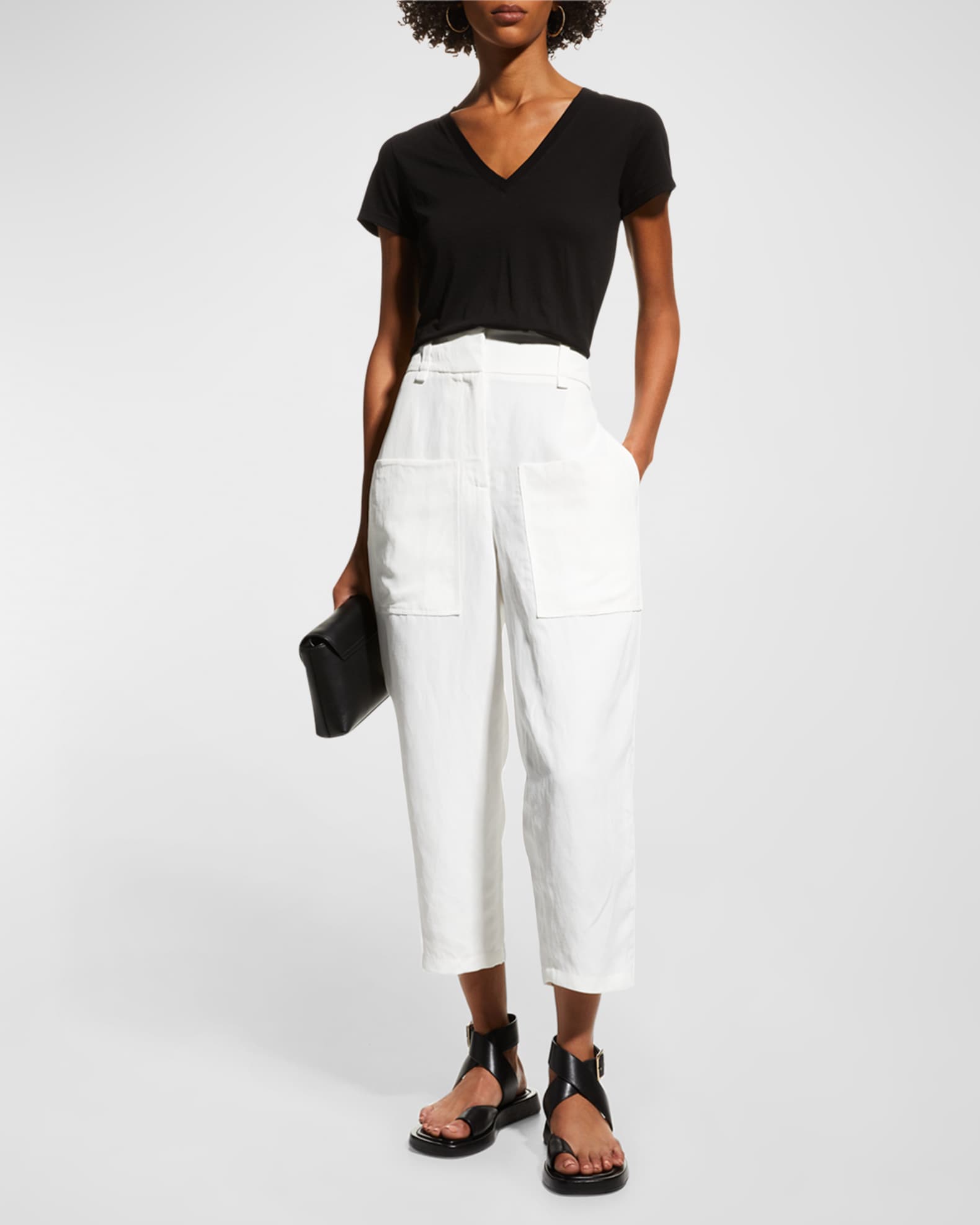 Essential Pima Cotton V-Neck Tee 1