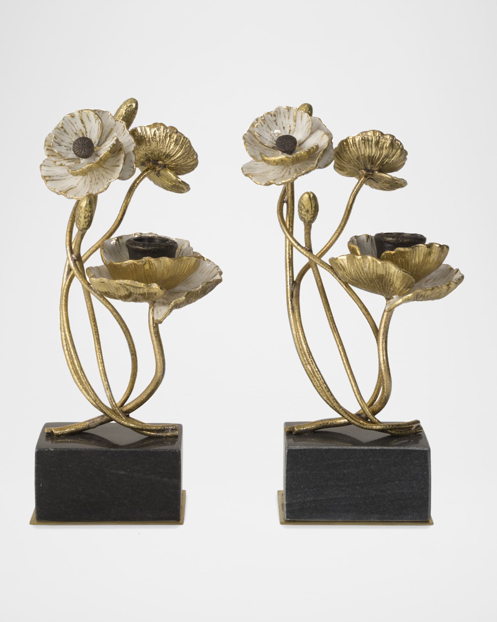Michael Aram Anemone Candleholders, Set of 2 | Neiman Marcus