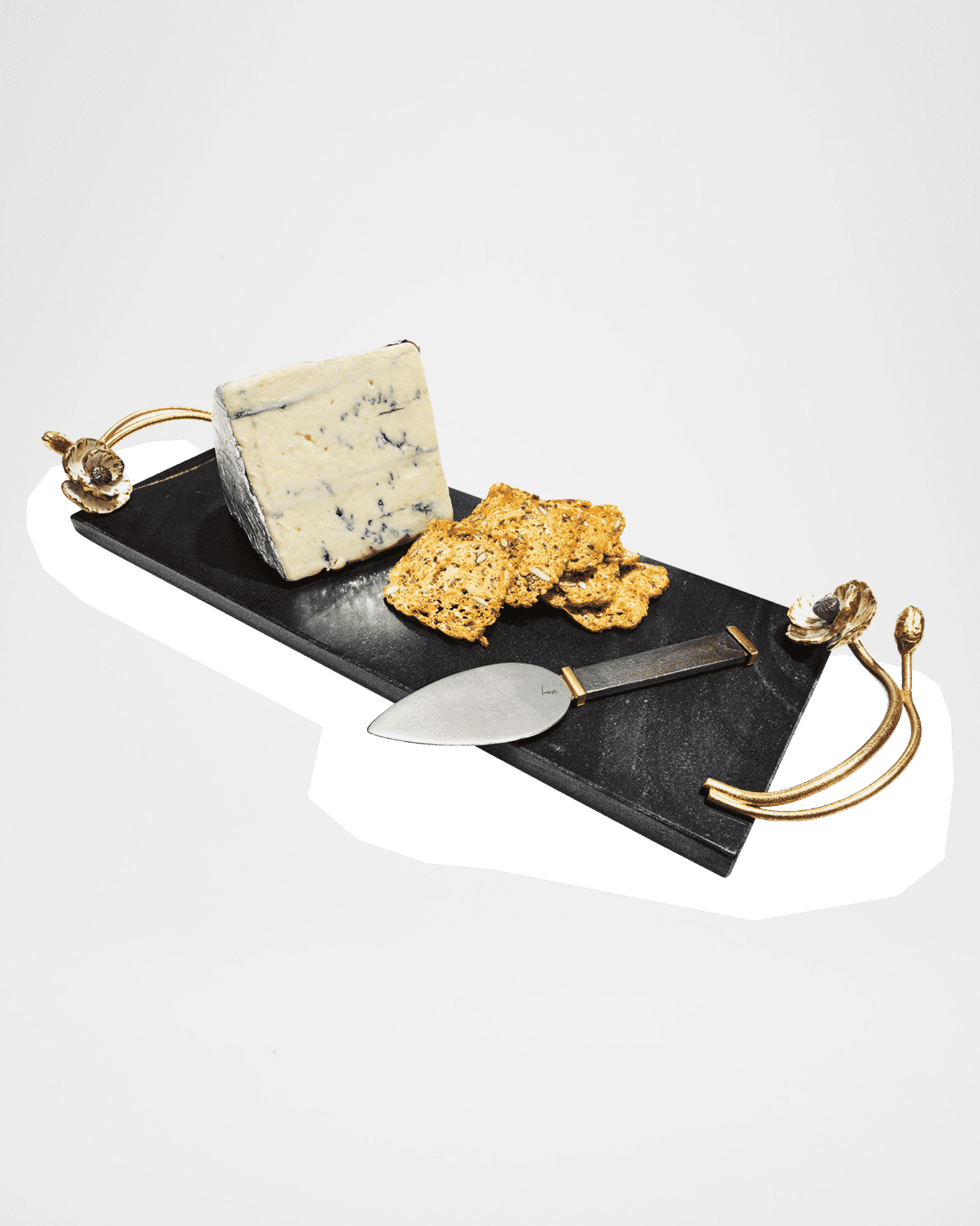 Anemone Small Cheese Board with Spreader 1