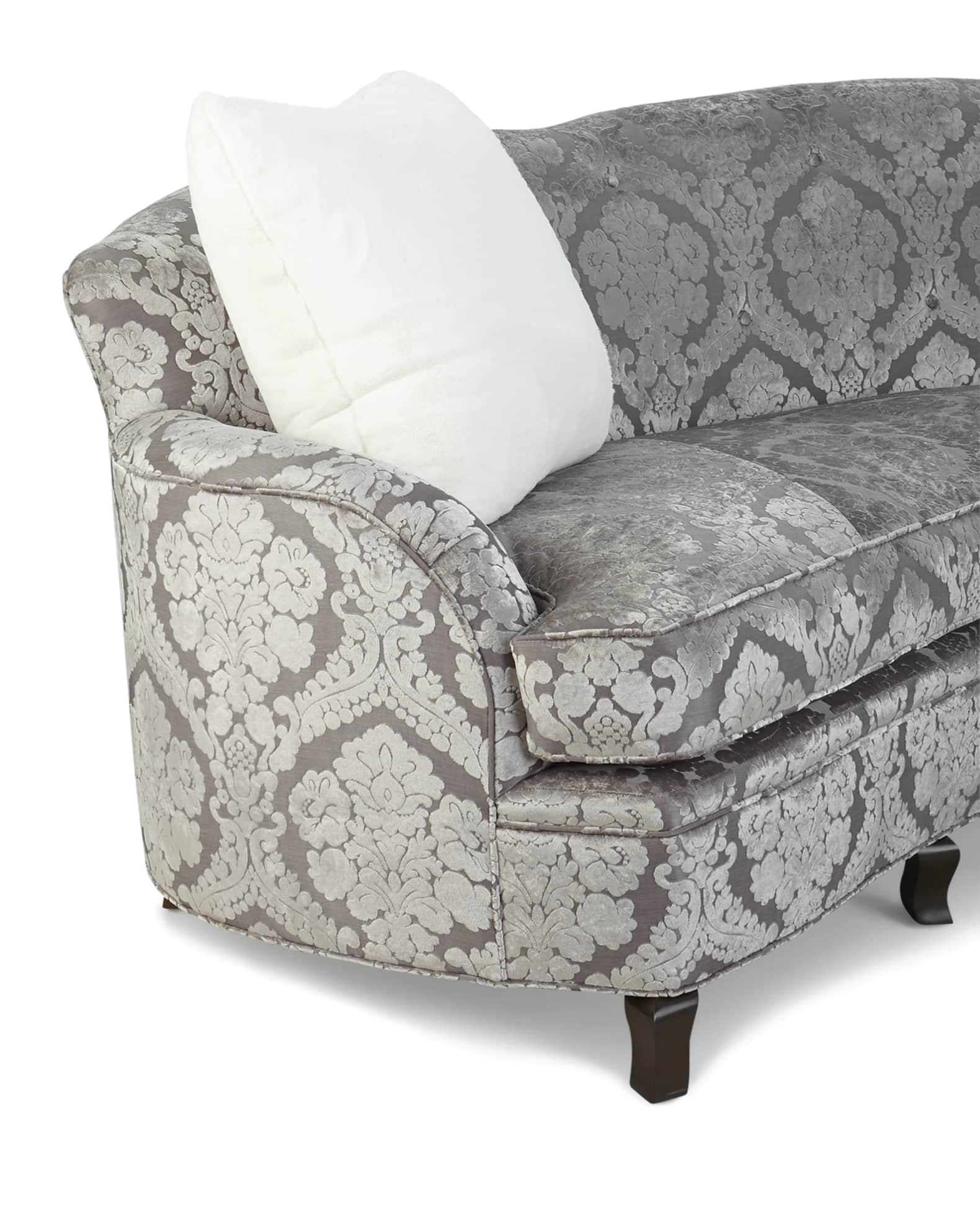 L'Amour Damask Sofa 118" 1