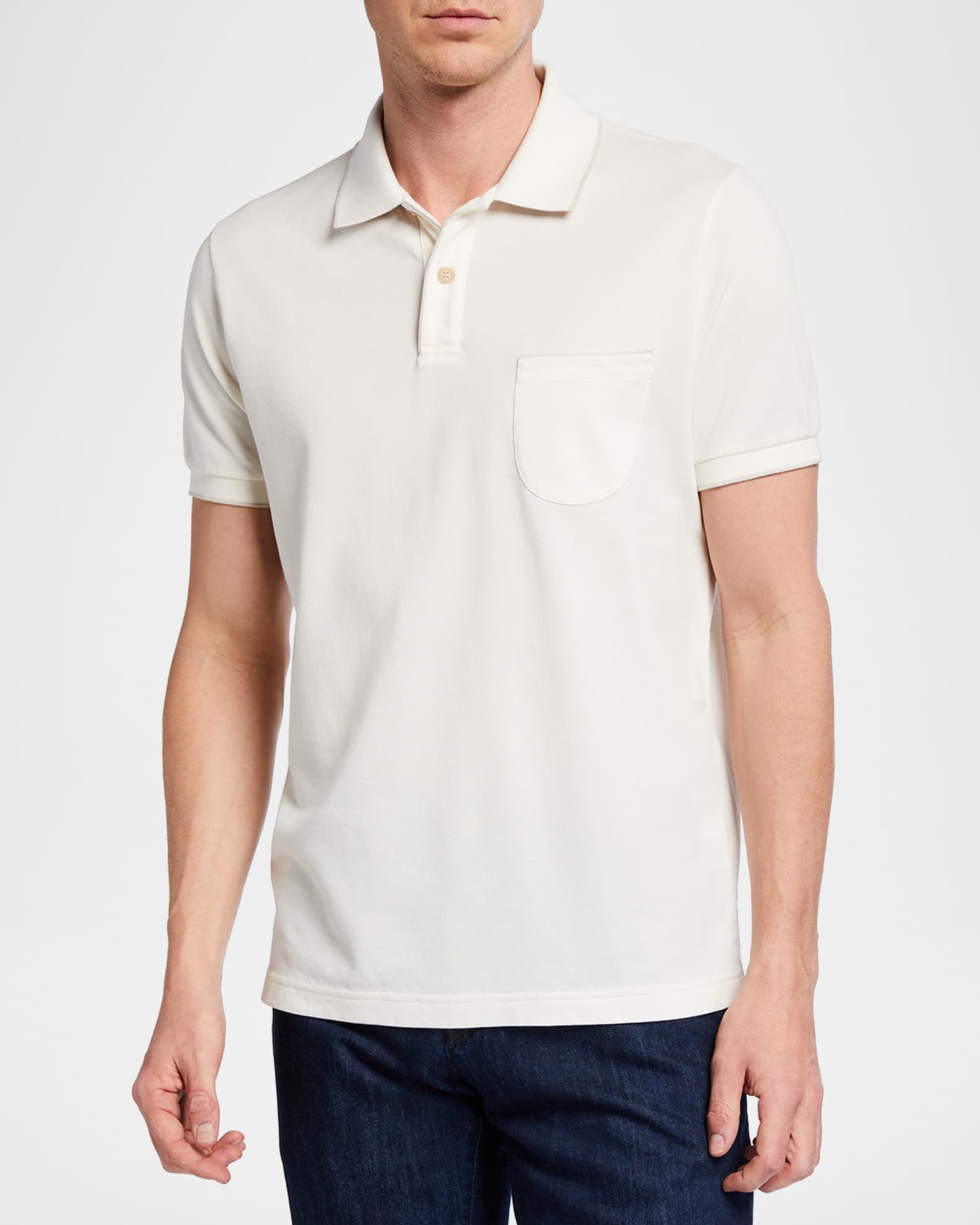 美品 ロロピアーナ Loro Piana POLO REGATTA ポロシャツ Regatta Polo Cotton Navy Blue | Loro Piana US