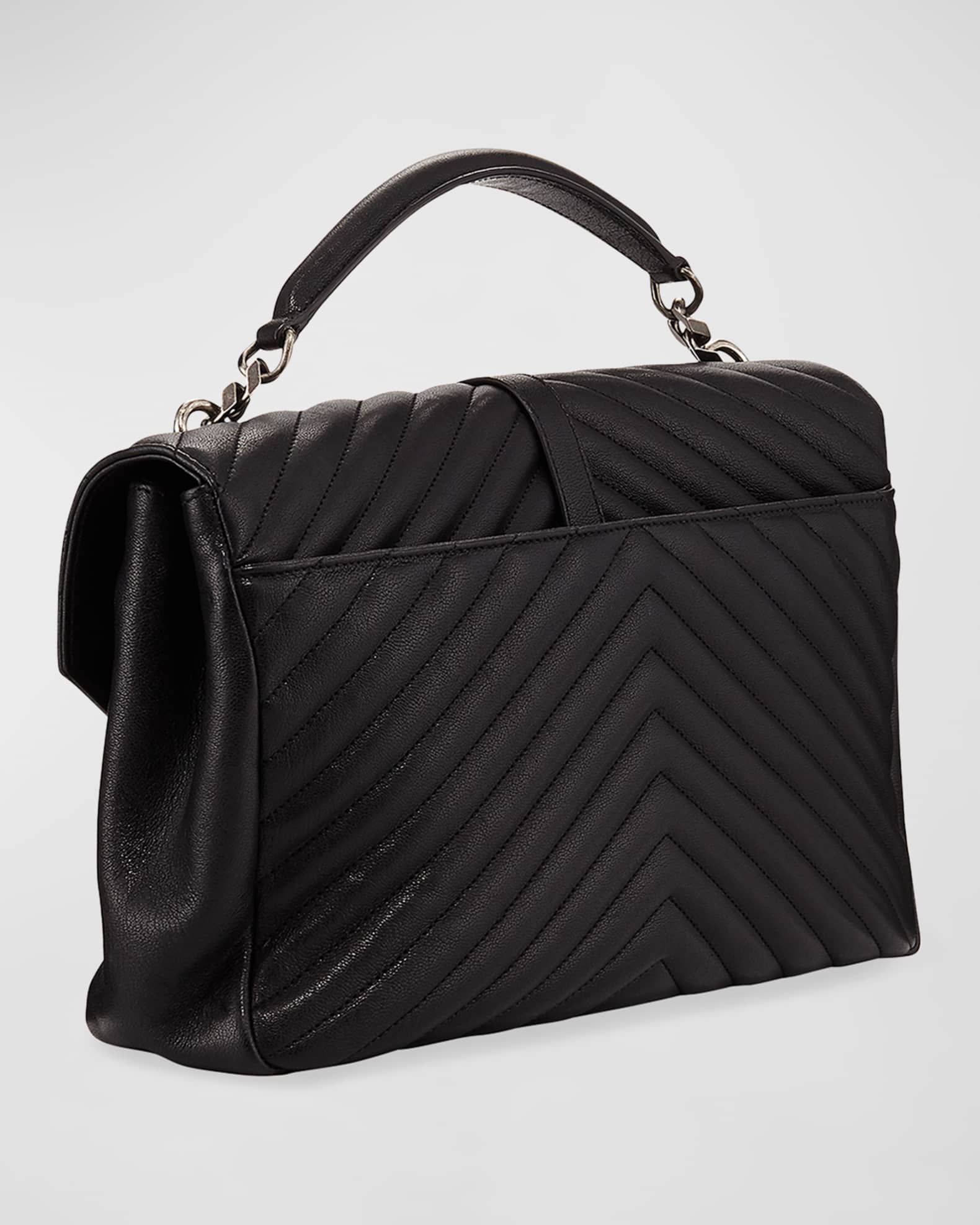 collège large in quilted leather
