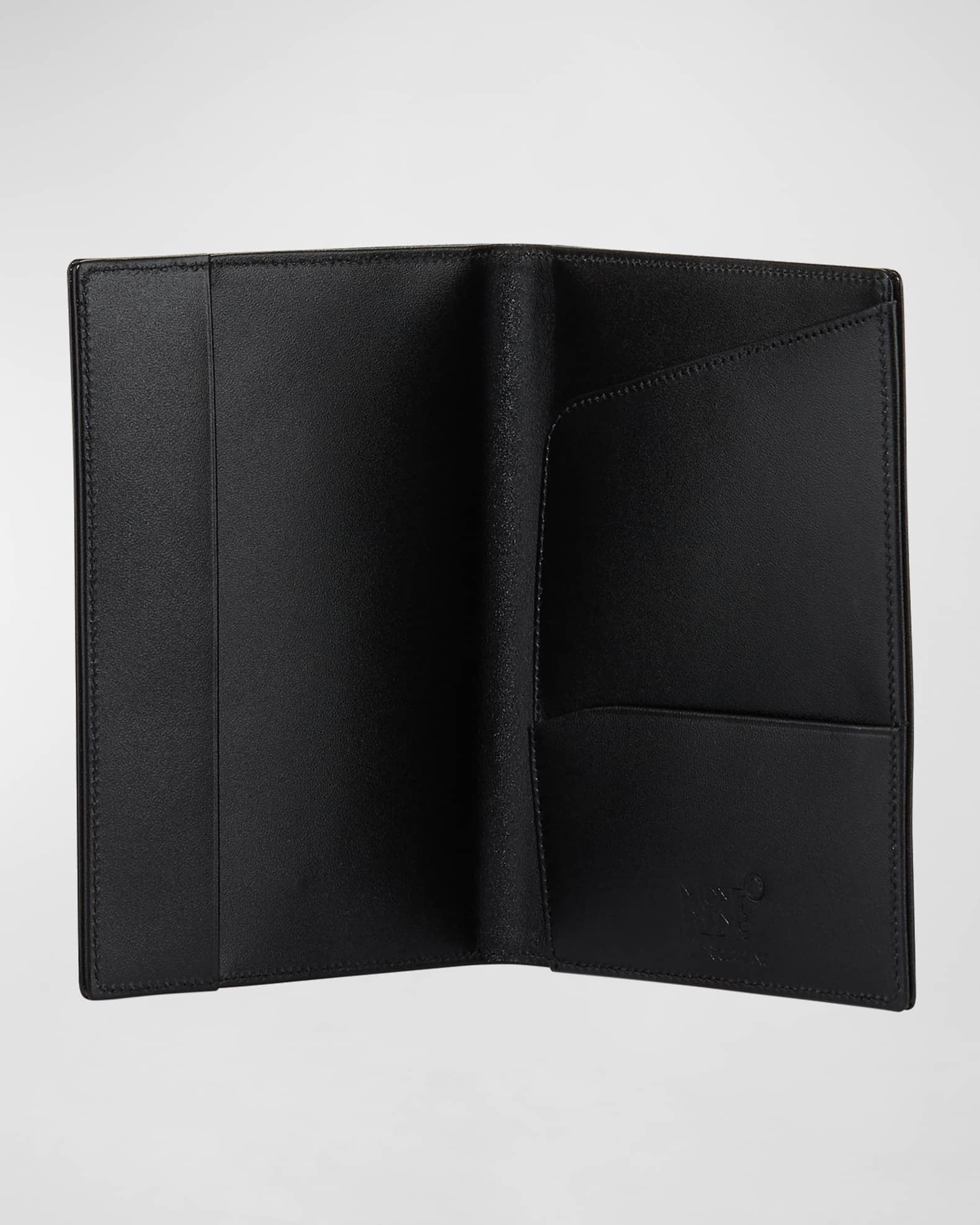 Montblanc Meisterstuck Leather Passport Holder, Black Neiman Marcus