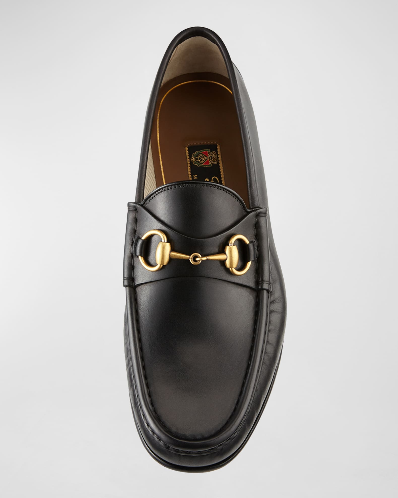 Gucci Men's Leather Horsebit Loafers | Neiman Marcus