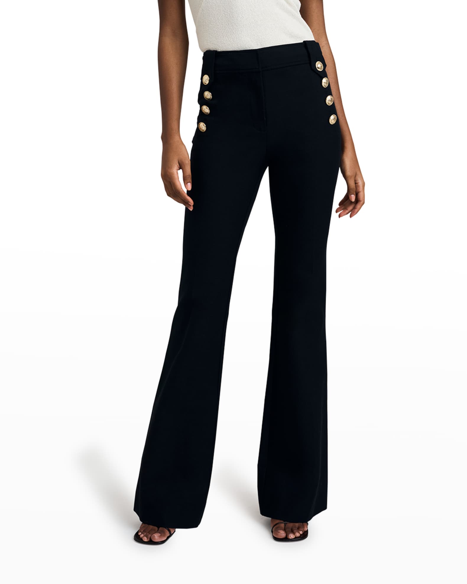 Derek Lam 10 Crosby Robertson Cropped Flare | Neiman Marcus