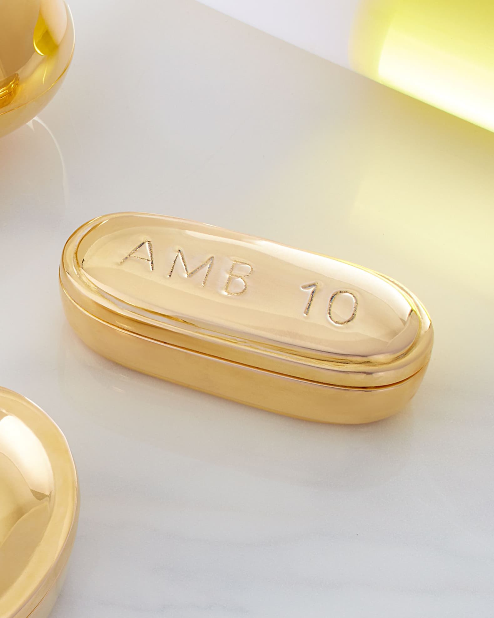 Jonathan Adler Brass Pill Box Neiman Marcus