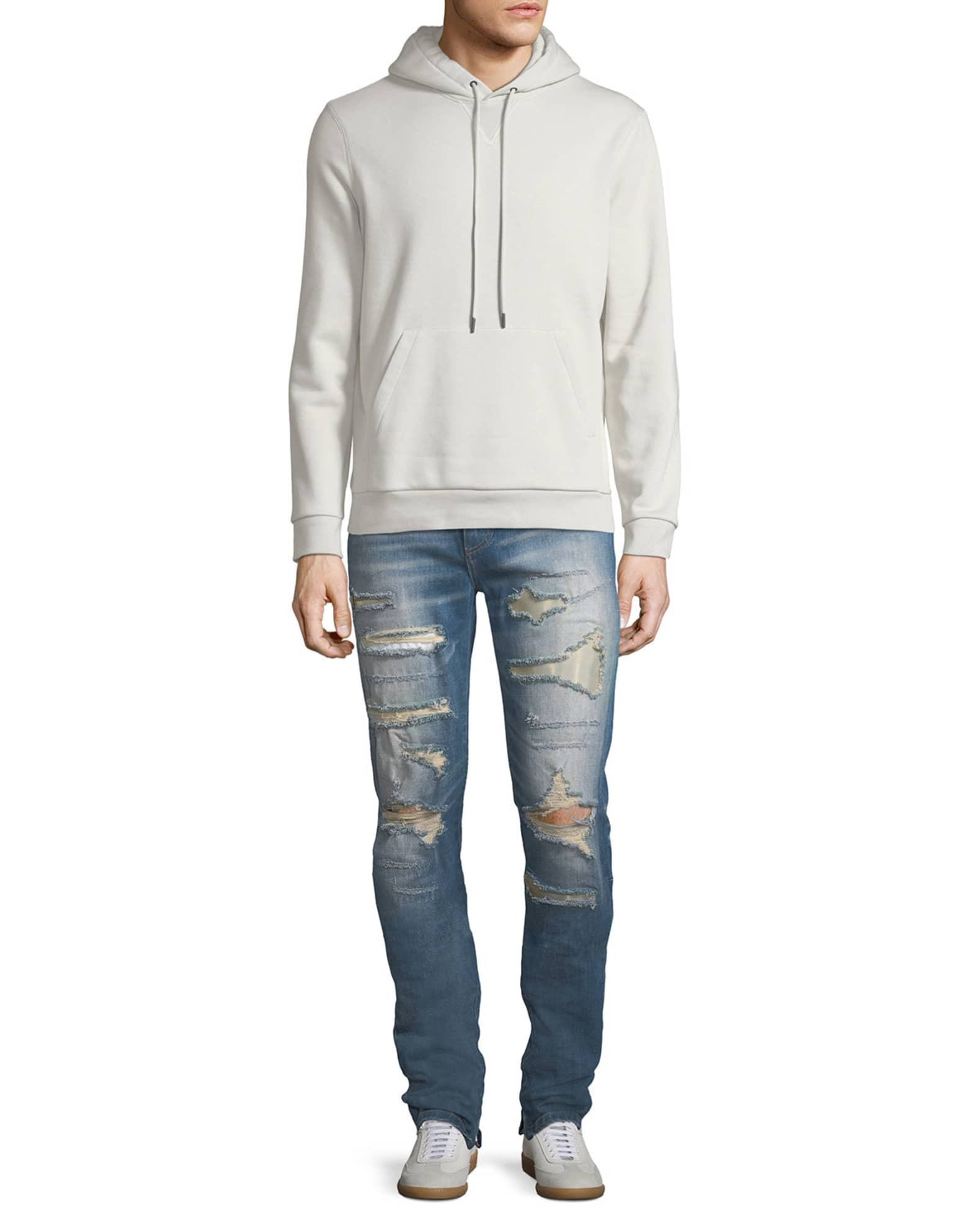 God s Masterful Children Furfante Distressed Slim Straight Jeans