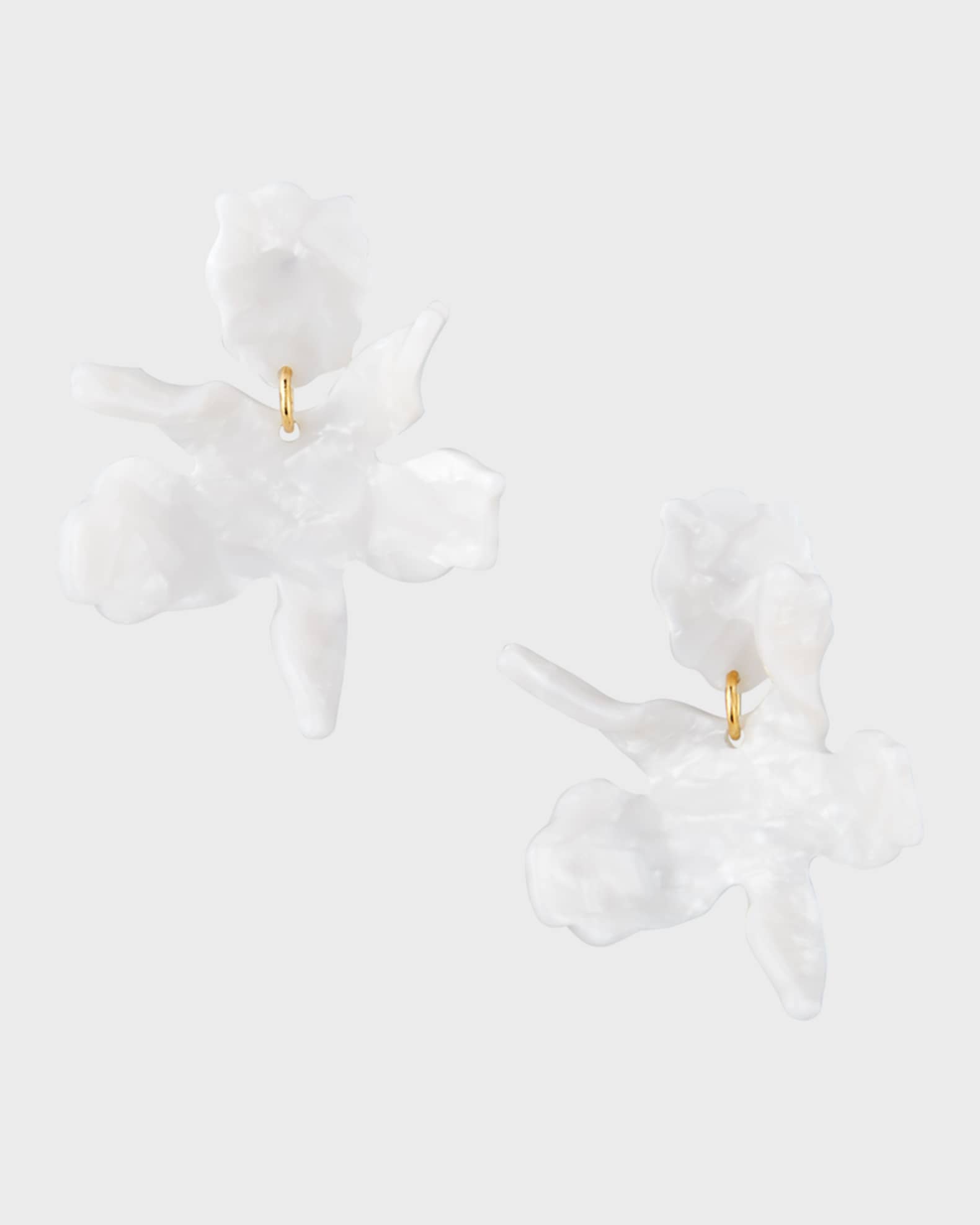 Lele Sadoughi Small Paper Lily Earrings Neiman Marcus