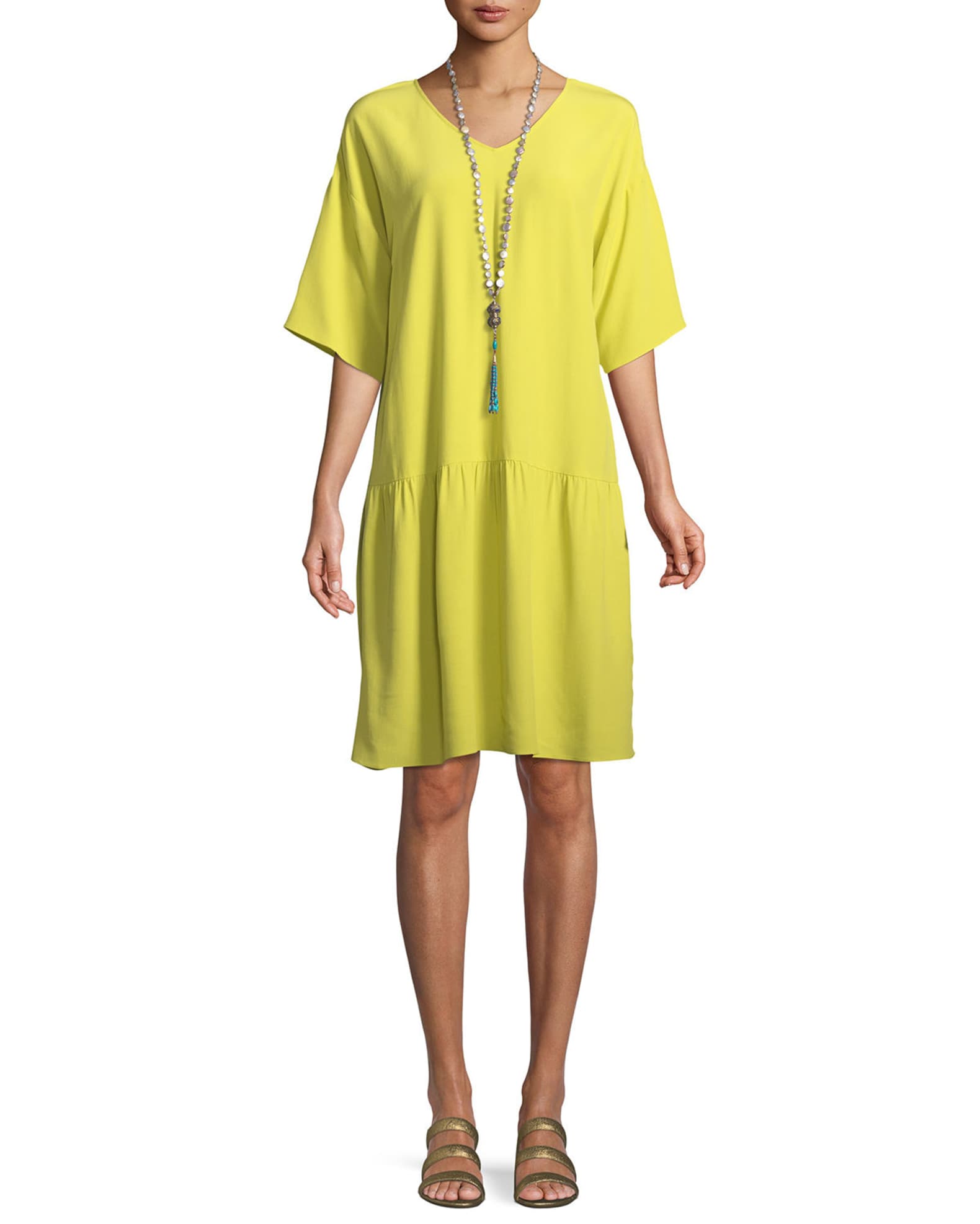 Eileen fisher best sale drop waist dress