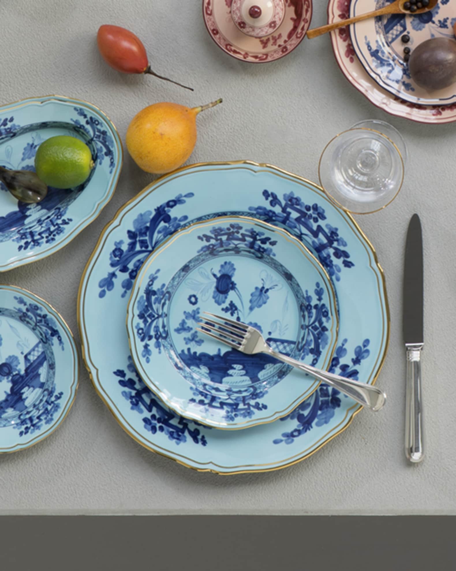 GINORI 1735 Oriente Italiano Salad Plate, Iris | Neiman Marcus