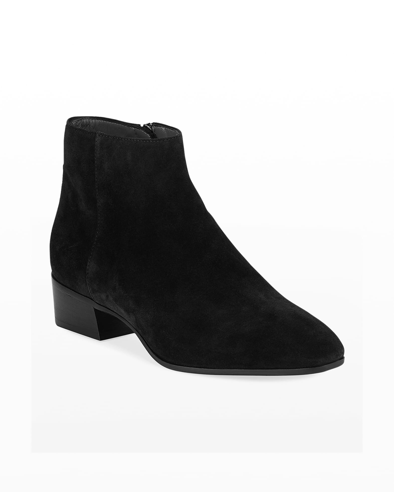 Suede low boots clearance