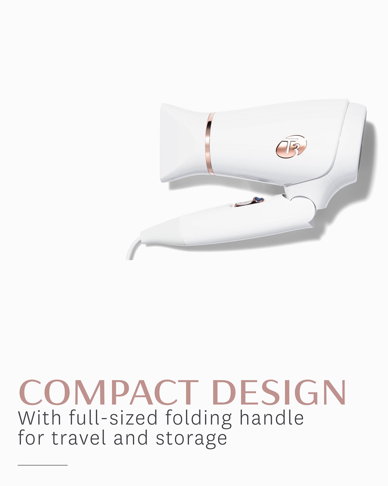 Featherweight Compact Folding Hair Dryer w/ Dual Voltage 1