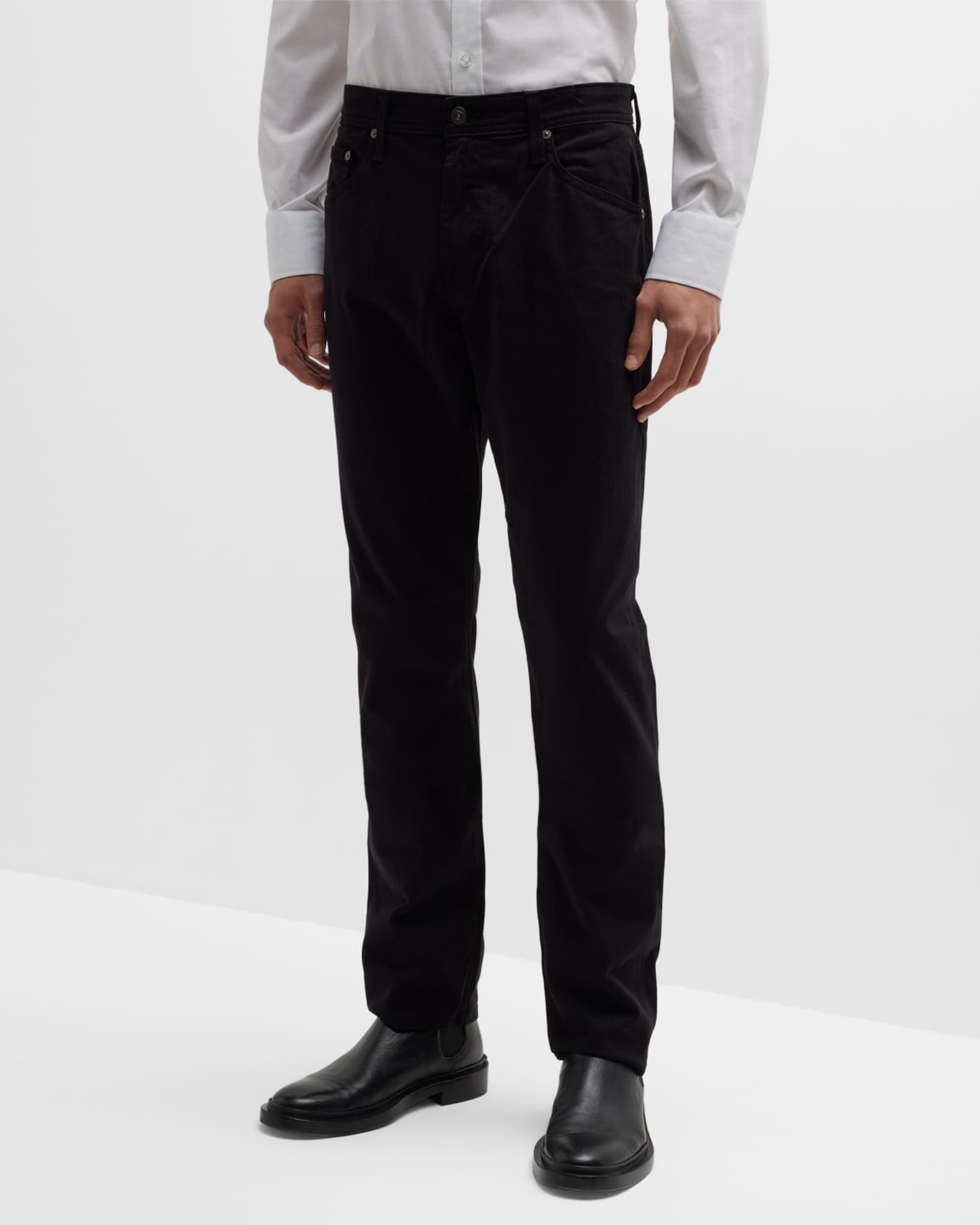 AG Jeans Everett Slim-Straight Twill Pants | Neiman Marcus