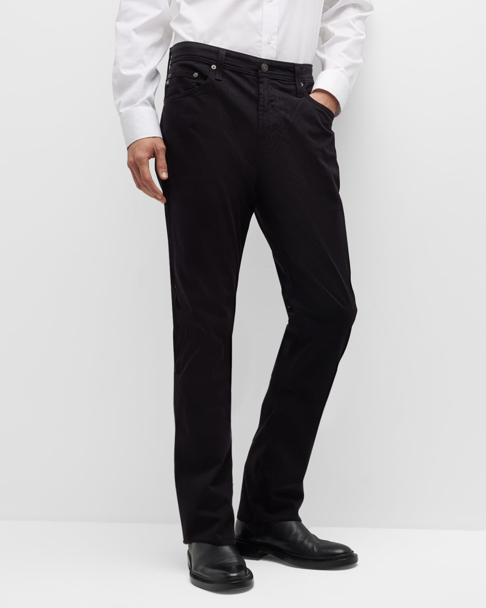 AG Jeans Everett Slim-Straight Twill Pants | Neiman Marcus